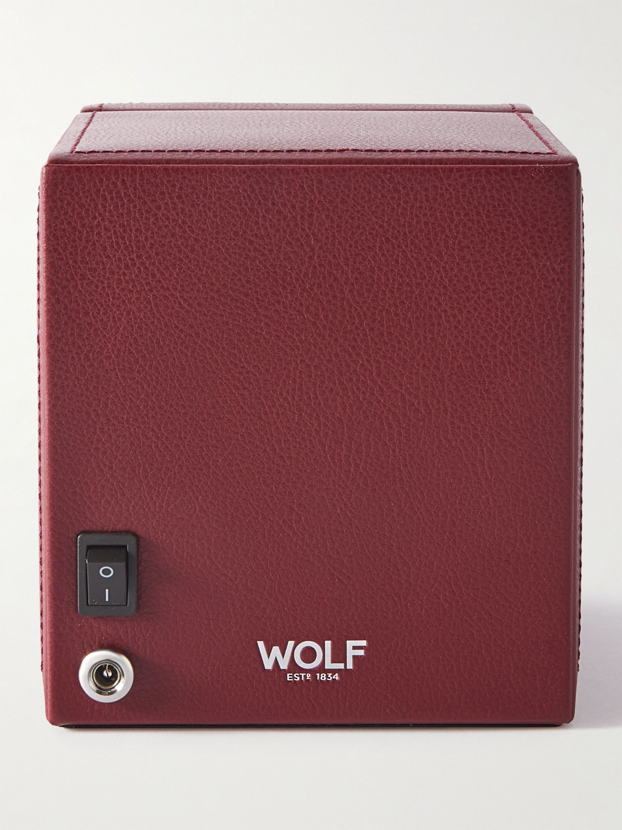WOLF Cub Pebble-Grain Vegan Leather Watch Winder