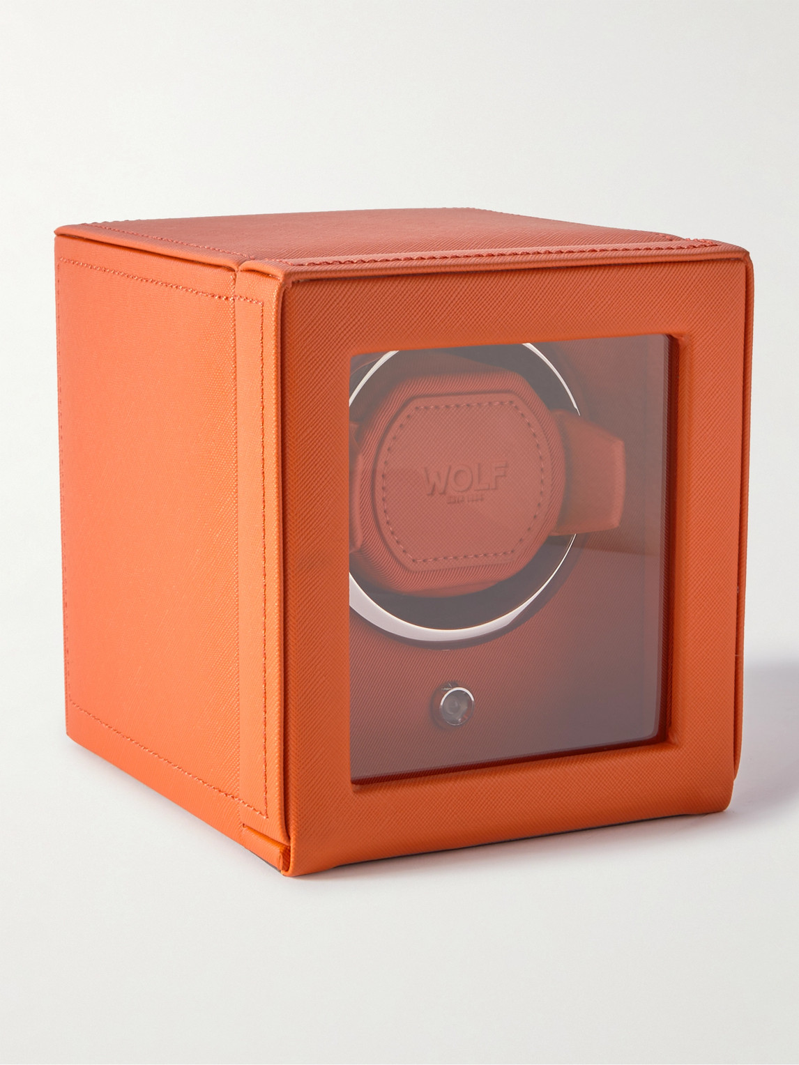 Wolf Cub Pebble-Grain Vegan Leather Watch Winder - Men