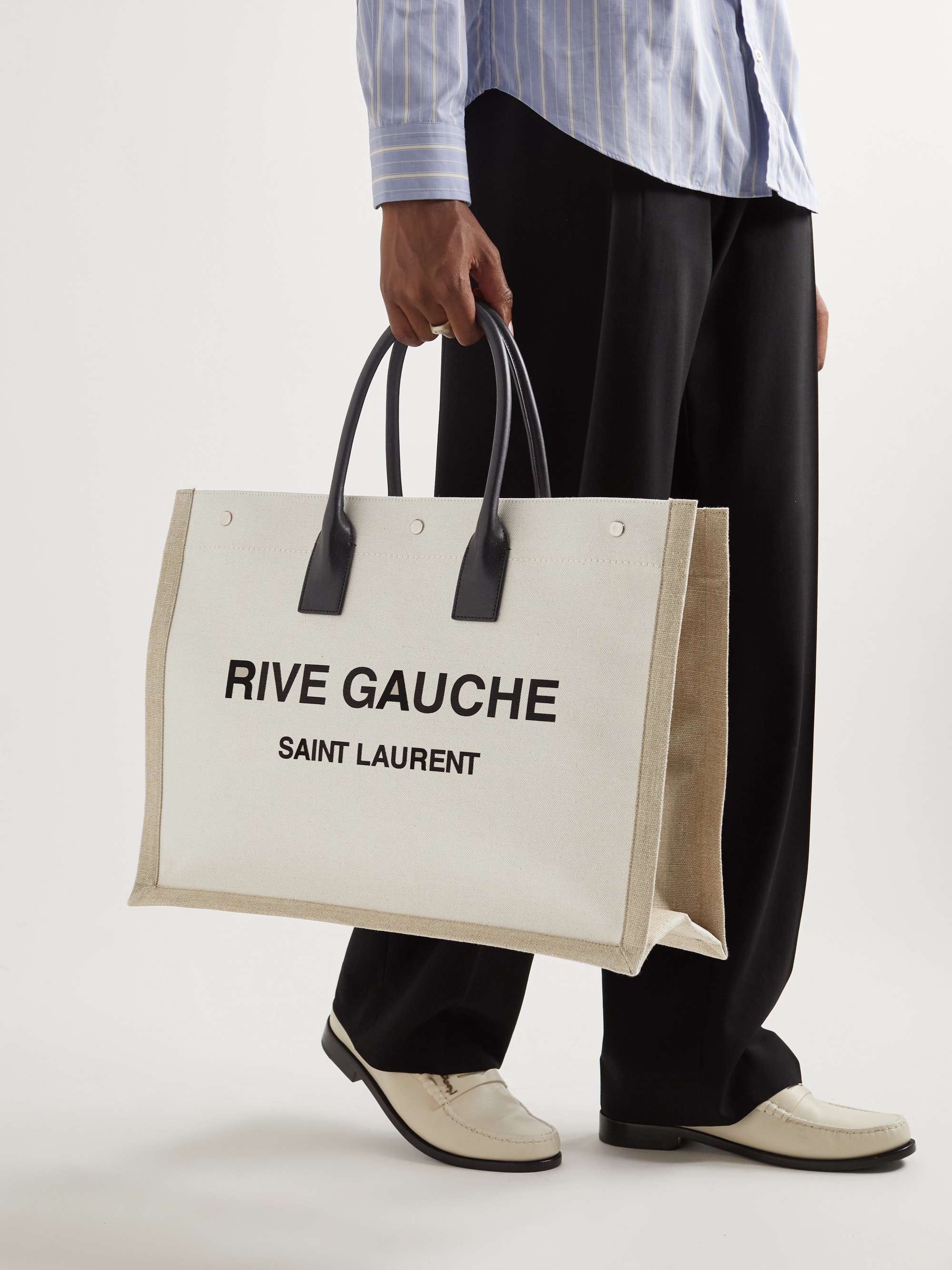 saint laurent canvas tote bag