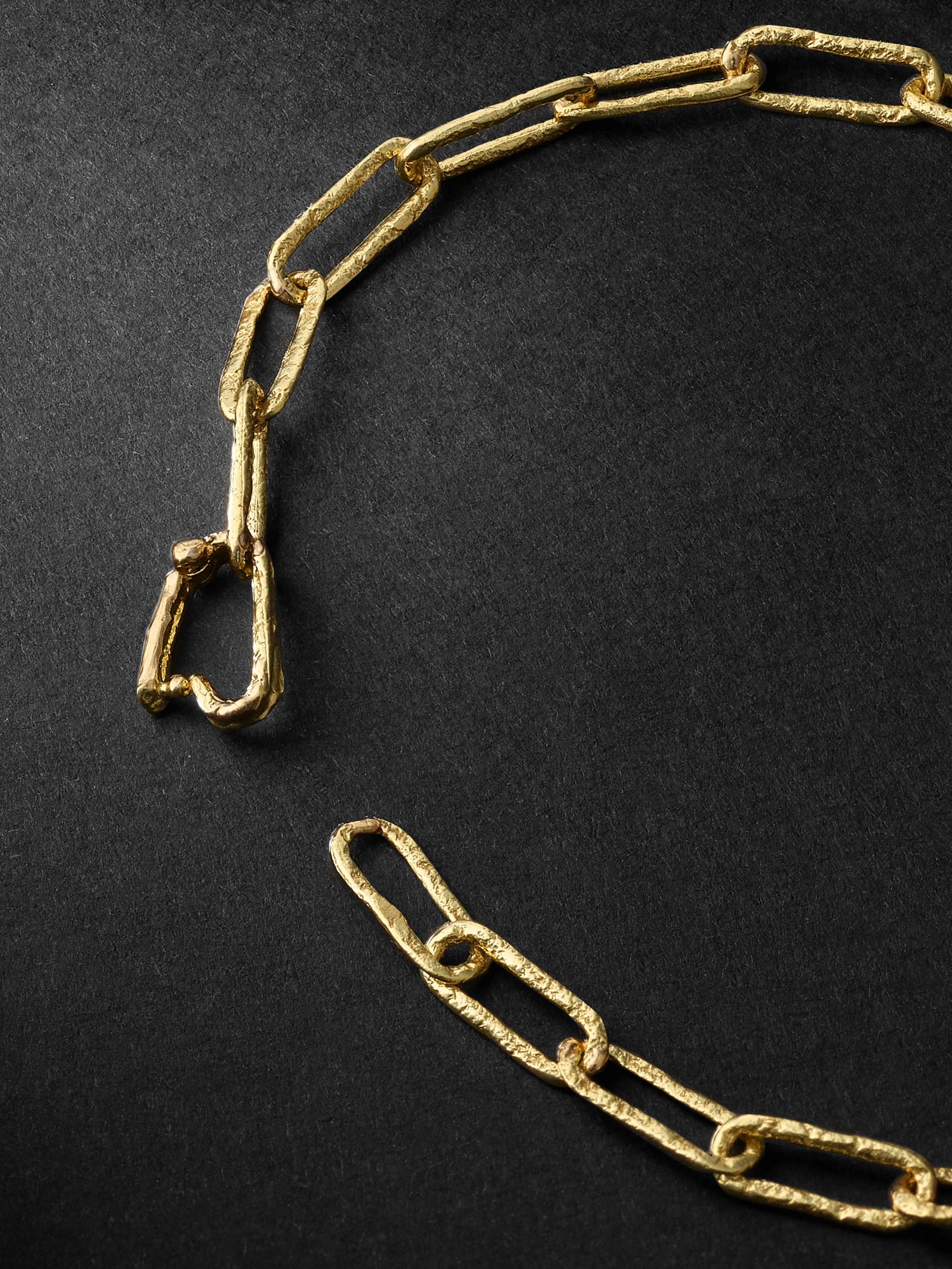 HEALERS FINE JEWELRY Recycled Gold Tourmaline Chain Bracelet
