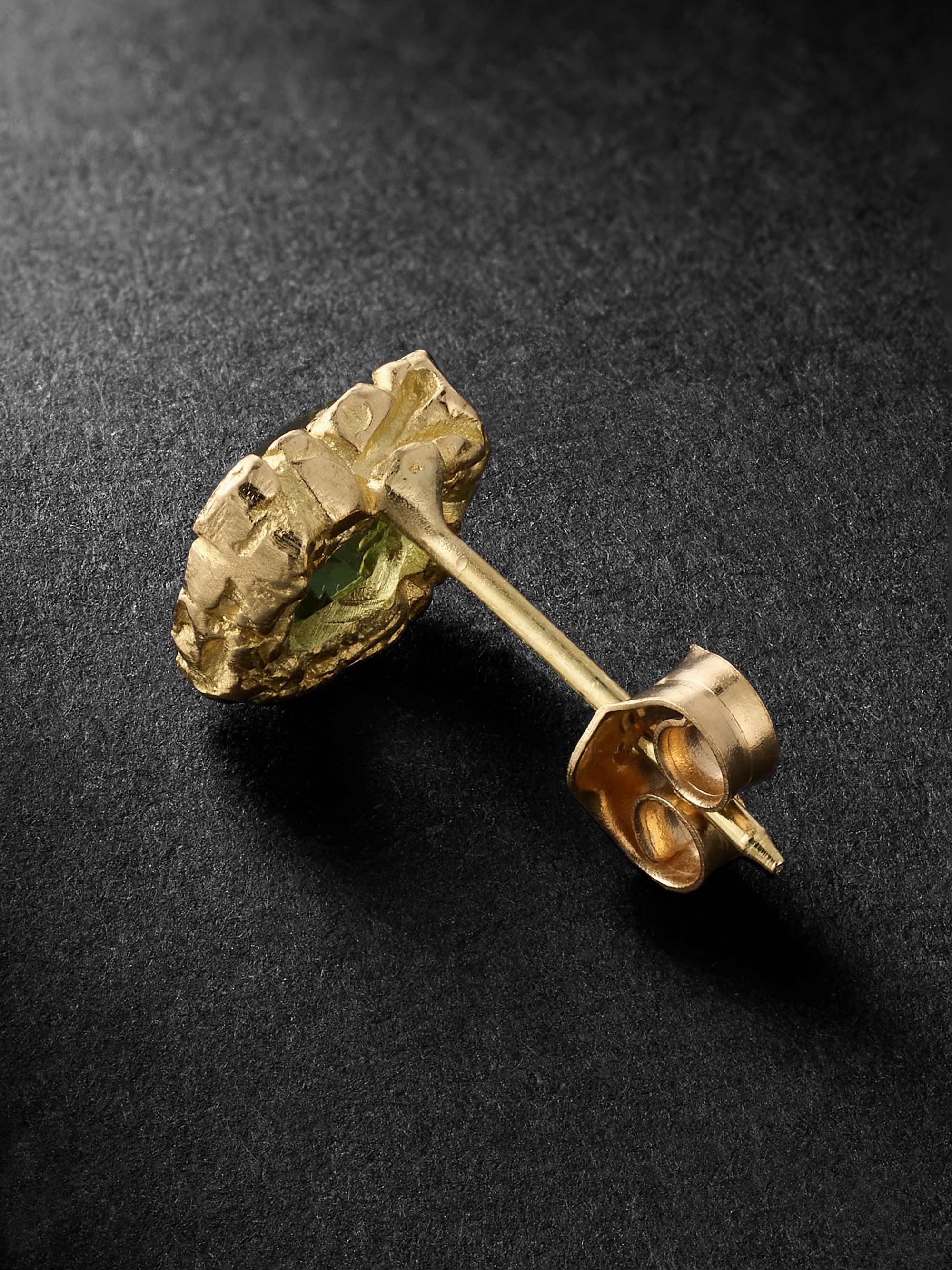 HEALERS FINE JEWELRY Recycled Gold Tourmaline Single Earring