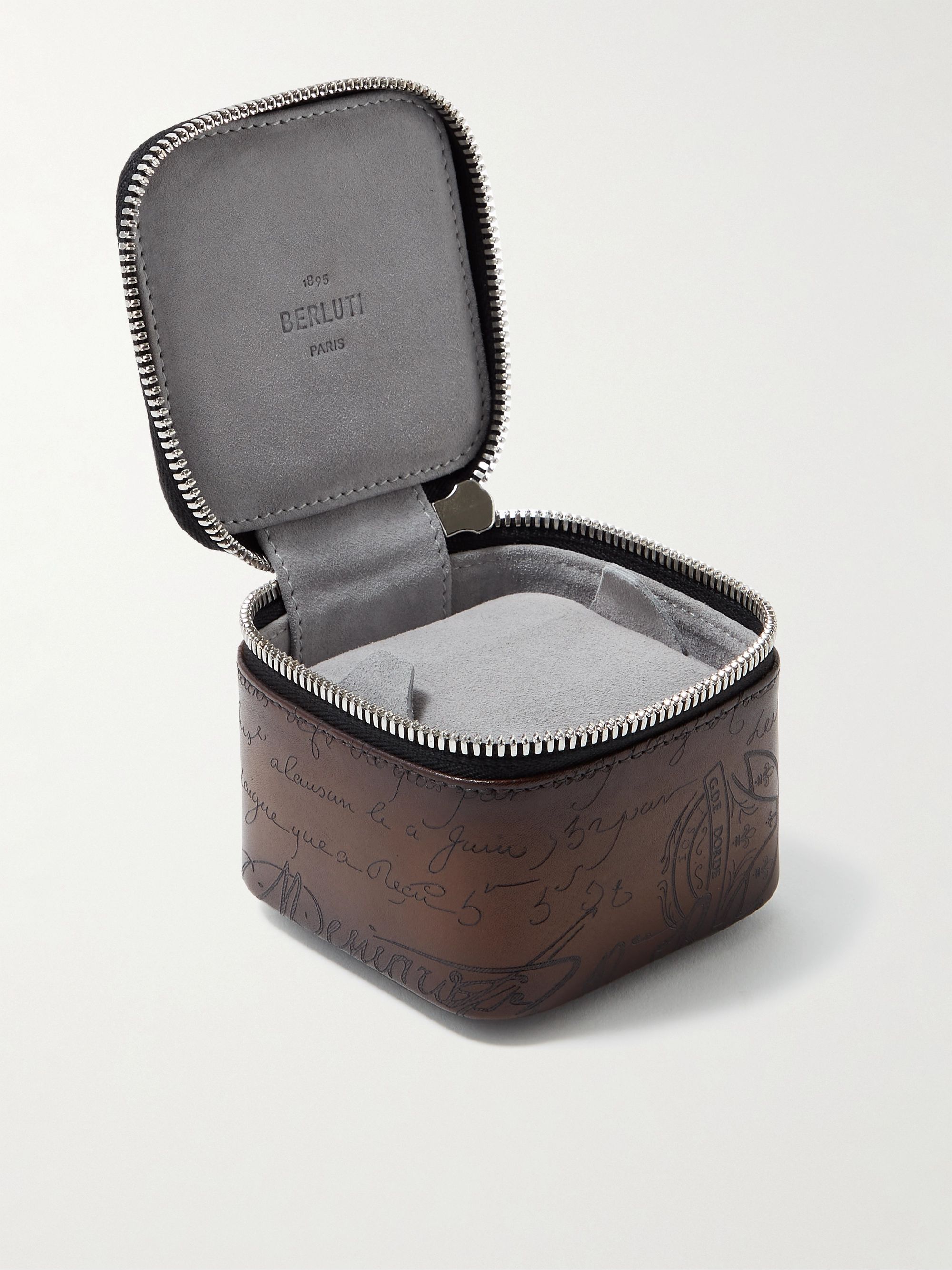 BERLUTI Scritto Venezia Leather Watch Case