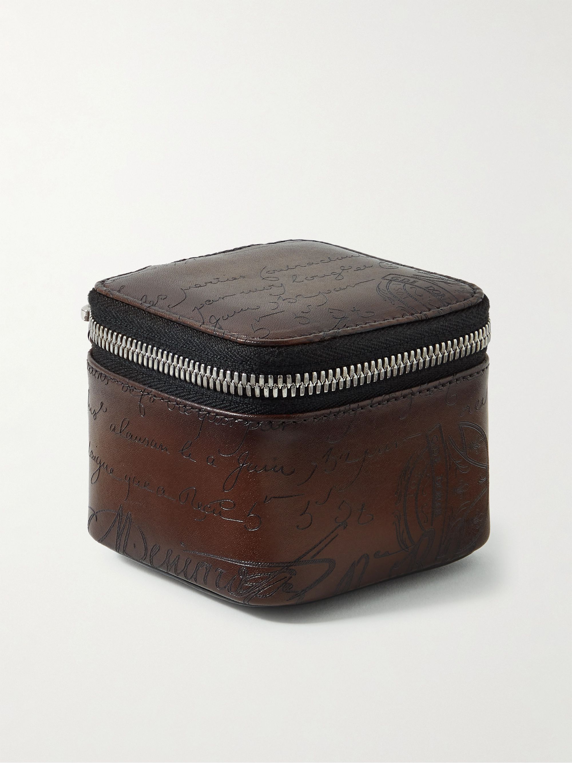 BERLUTI Scritto Venezia Leather Watch Case