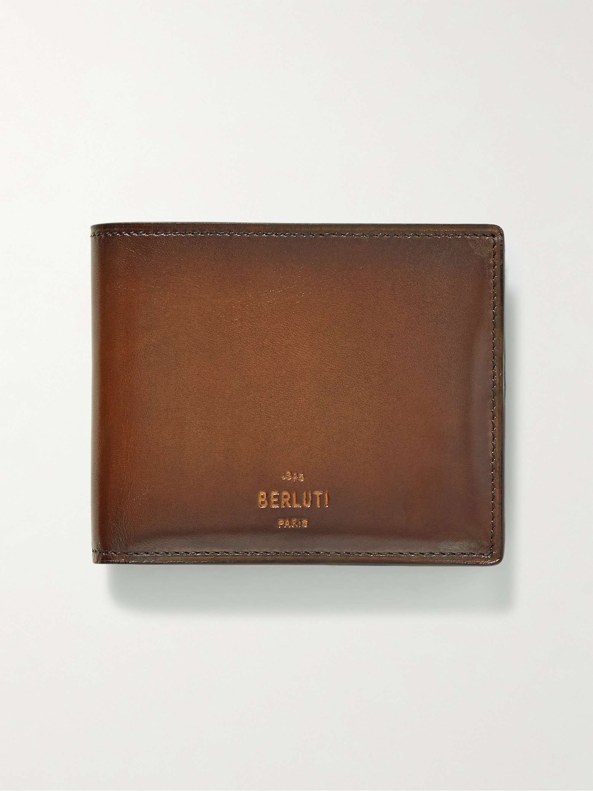 Makore Slim Leather Wallet - Size: Tu - Men - Berluti