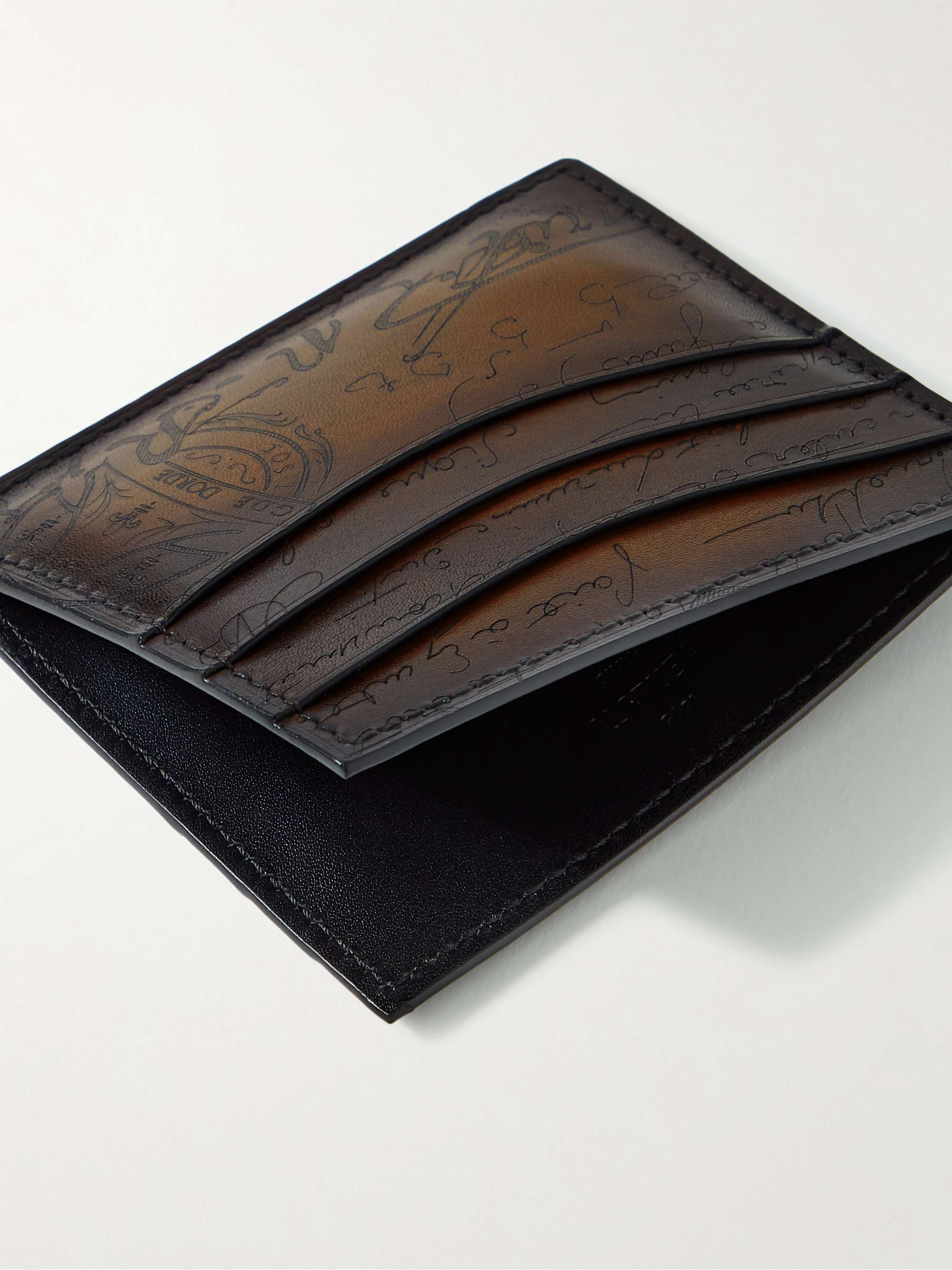 BERLUTI Bambou Scritto Leather Cardholder