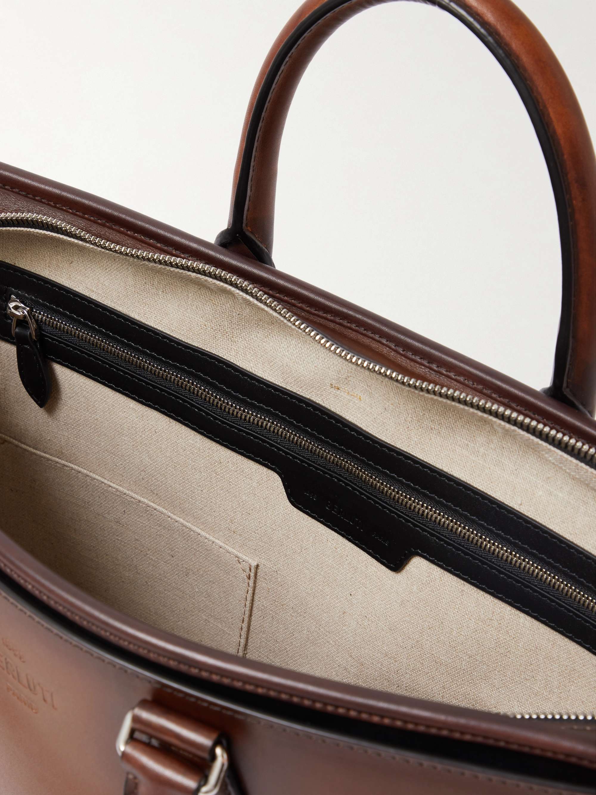 BERLUTI Scritto Venezia Leather Briefcase