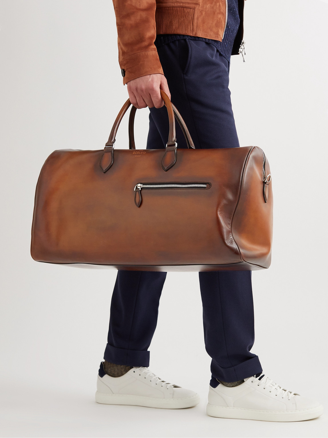 Jour Off Scritto Venezia Leather Duffle Bag — 2