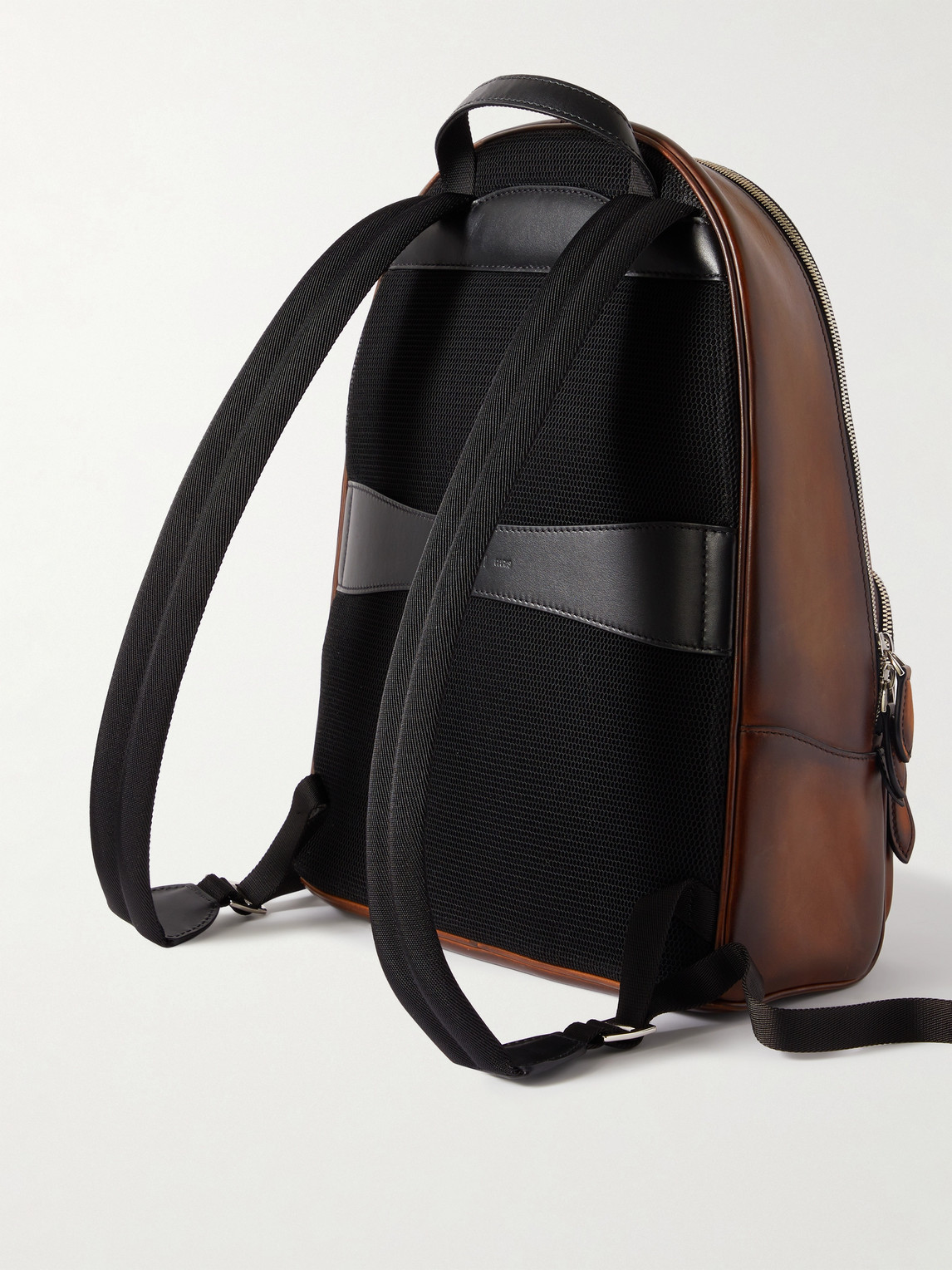 Shop Berluti Scritto Leather Backpack In Brown