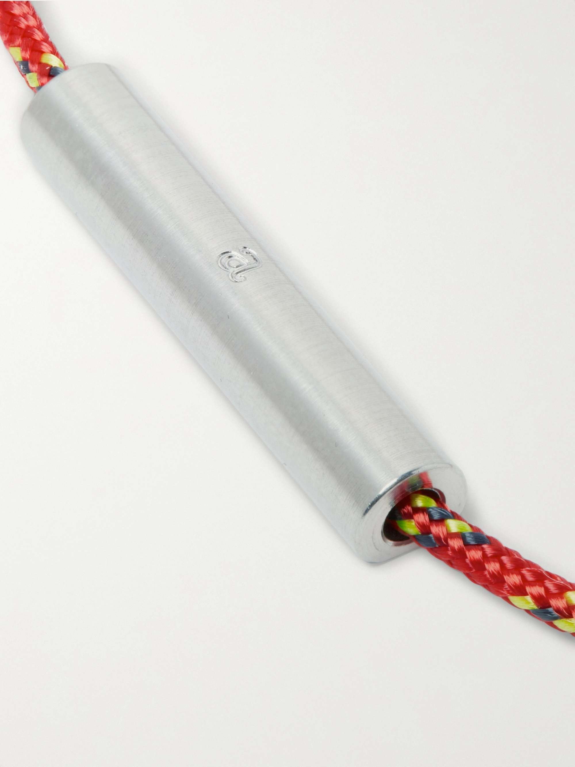 ALICE MADE THIS Charlie Striped Cord and Stainless Steel Bracelet