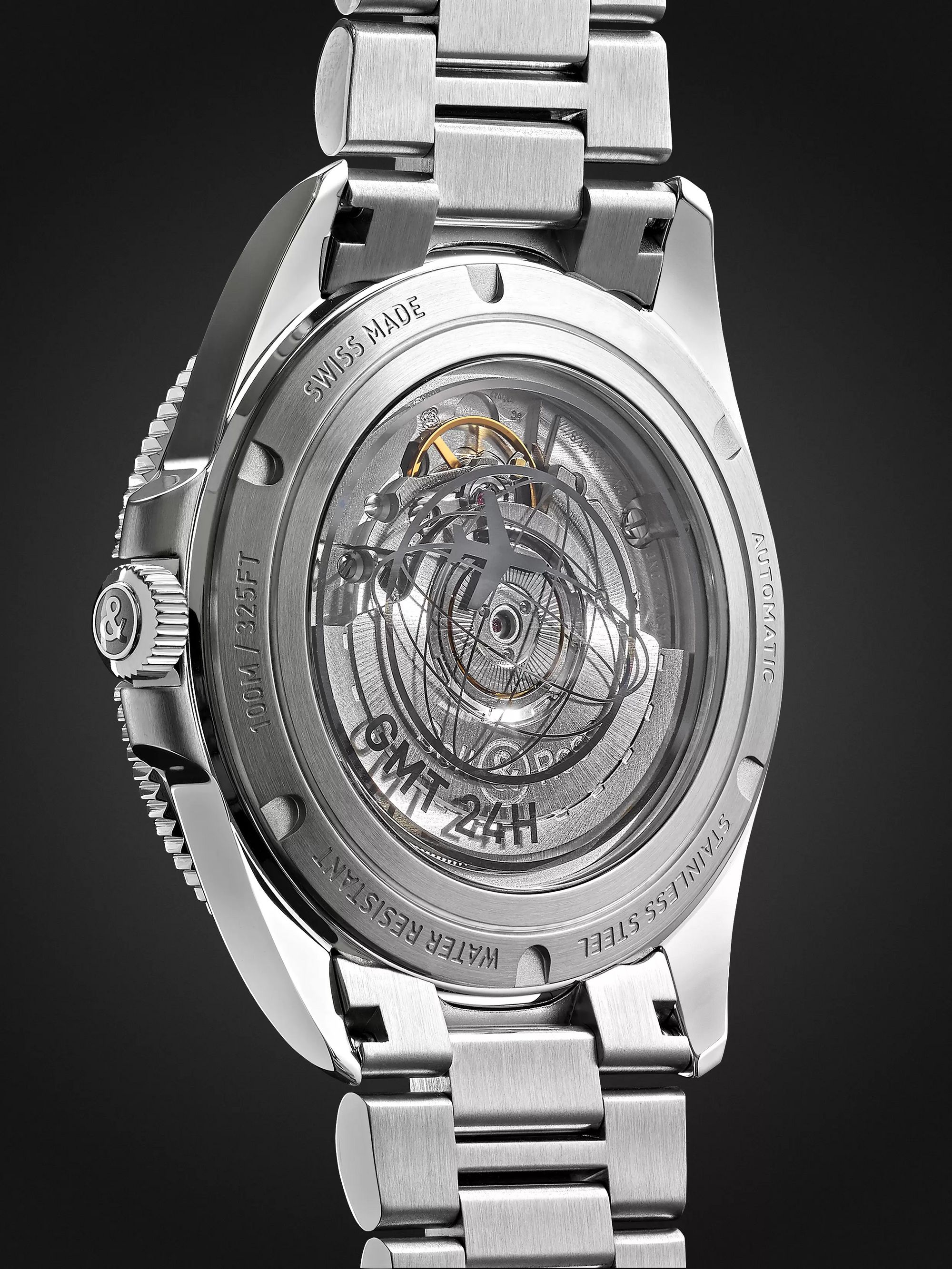 BELL & ROSS BR V2-93 GMT Automatic 41mm Stainless Steel Watch, Ref. No. BRV293-BL-ST/SST