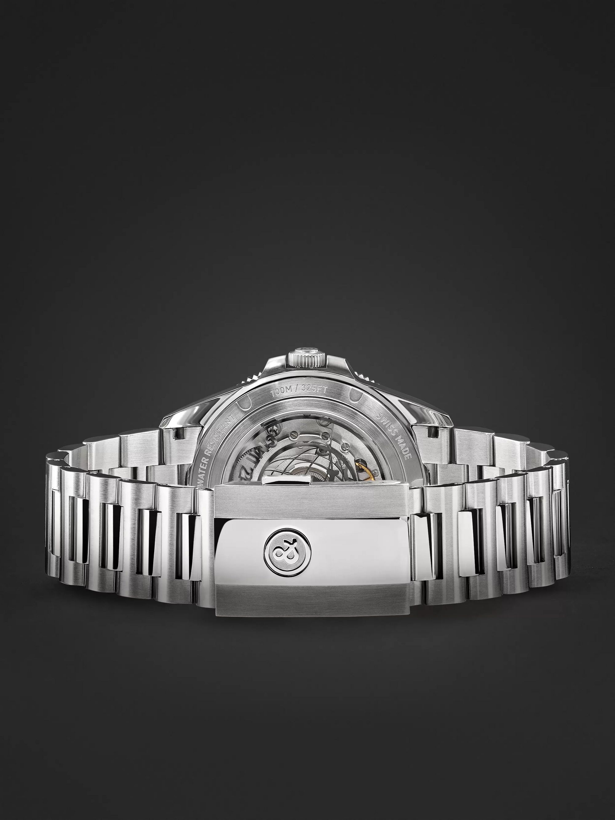BELL & ROSS BR V2-93 GMT Automatic 41mm Stainless Steel Watch, Ref. No. BRV293-BL-ST/SST