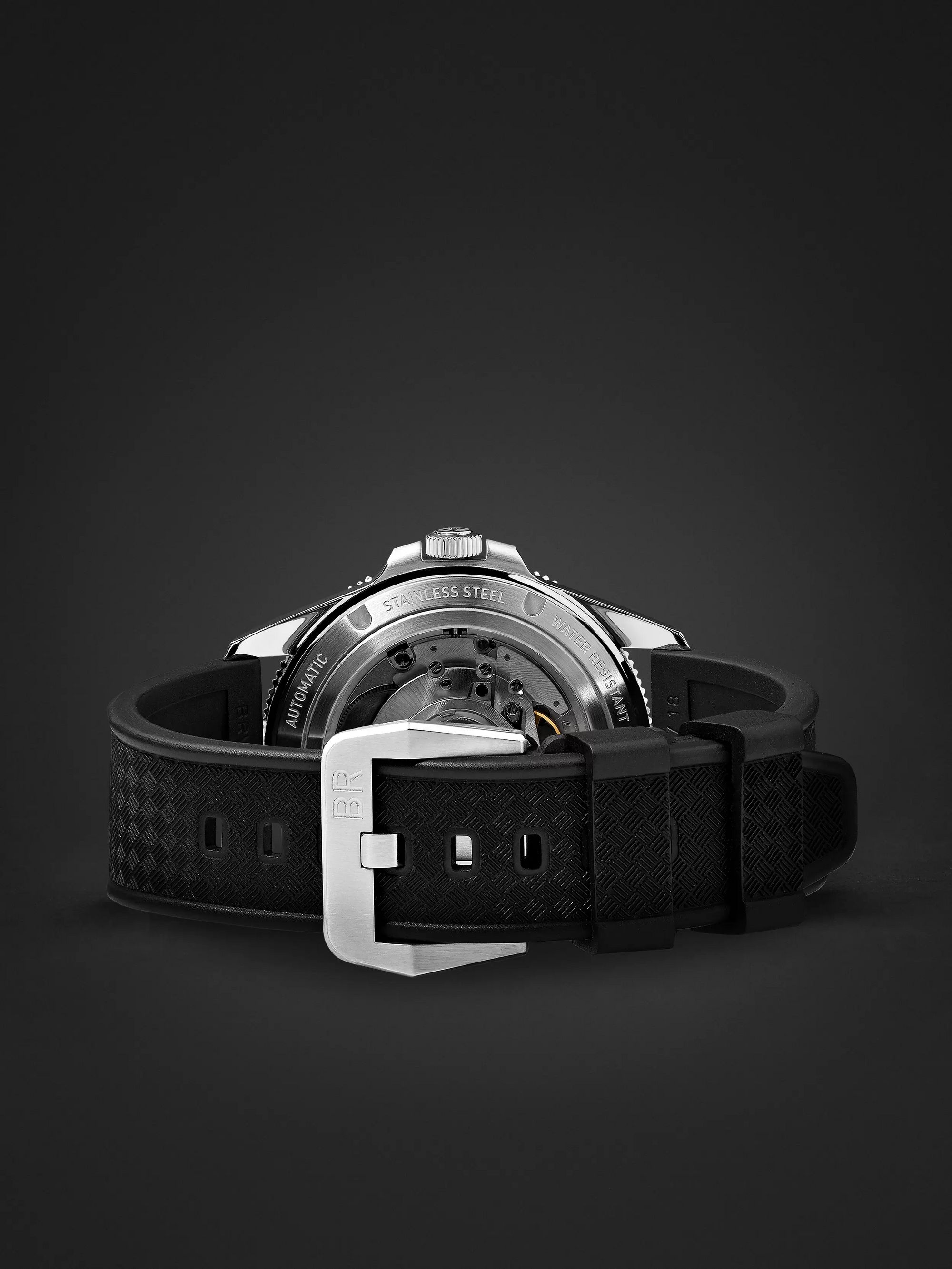BELL & ROSS BR V2-92 Steel Heritage Automatic 41mm Stainless Steel and Rubber Watch, Ref. No. BRV292-HER-ST/SRB