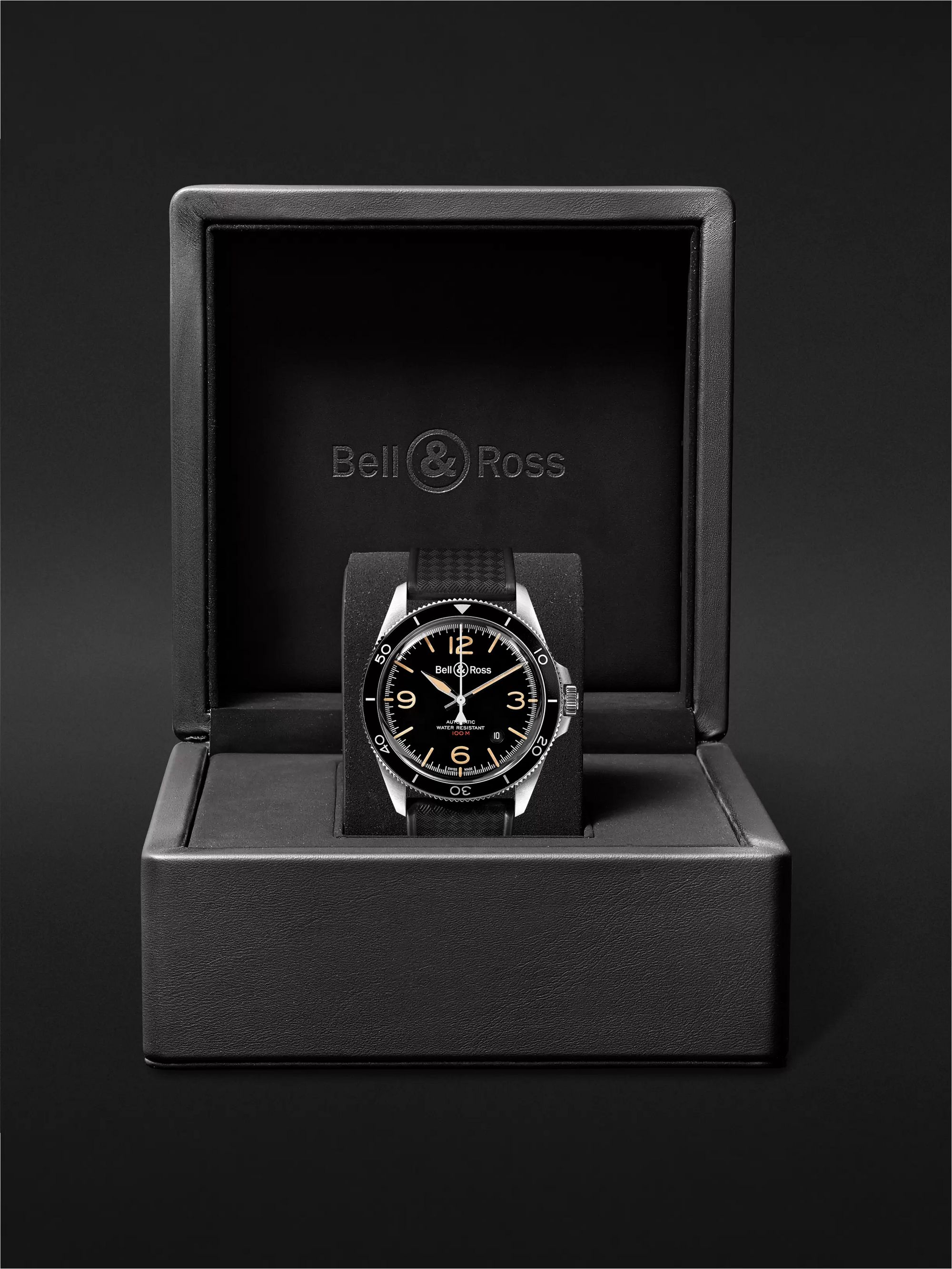 BELL & ROSS BR V2-92 Steel Heritage Automatic 41mm Stainless Steel and Rubber Watch, Ref. No. BRV292-HER-ST/SRB