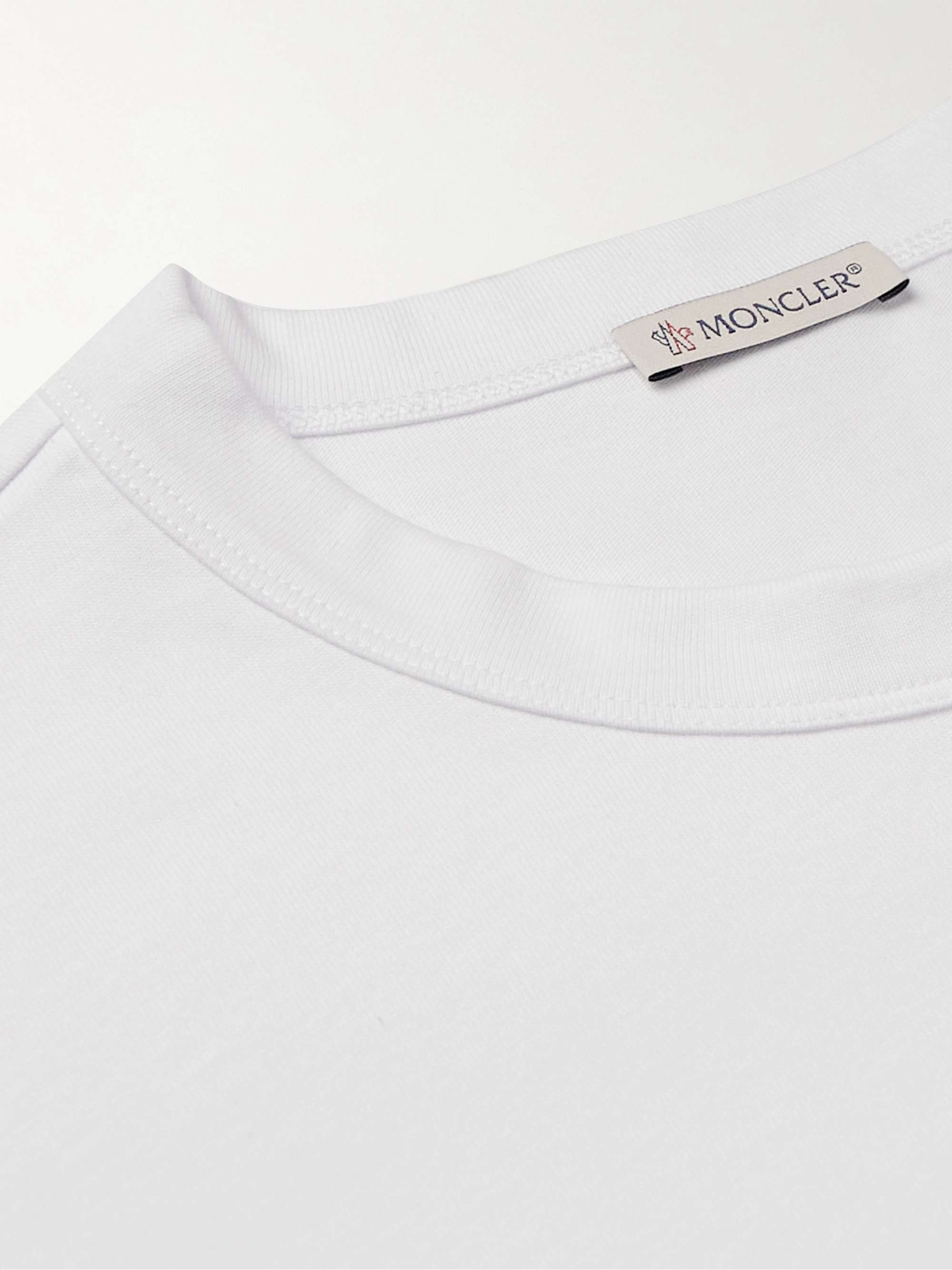 MONCLER Logo-Appliquéd Cotton-Jersey T-Shirt