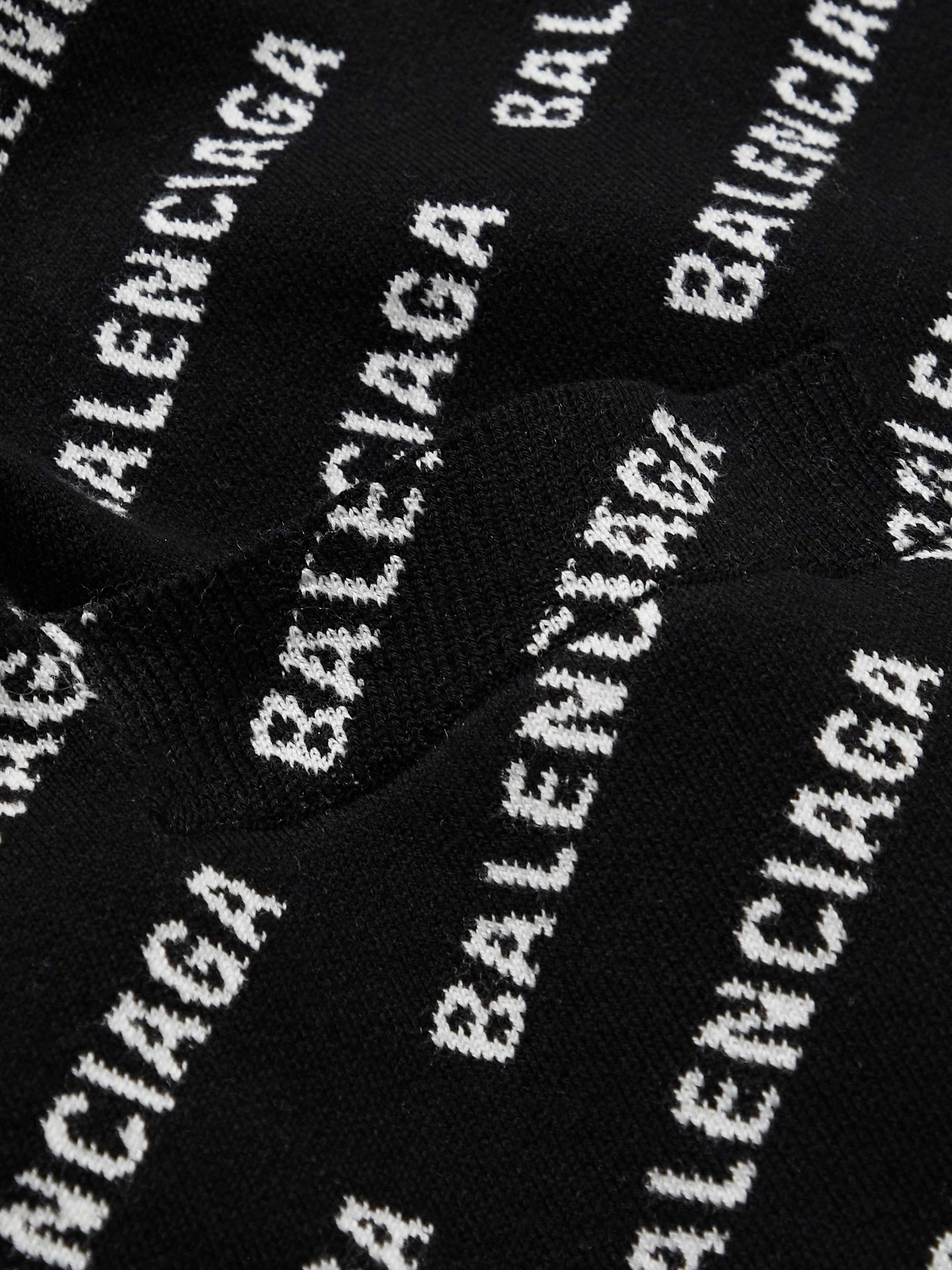 BALENCIAGA Logo-Jacquard Cotton-Blend Cardigan for Men | MR PORTER