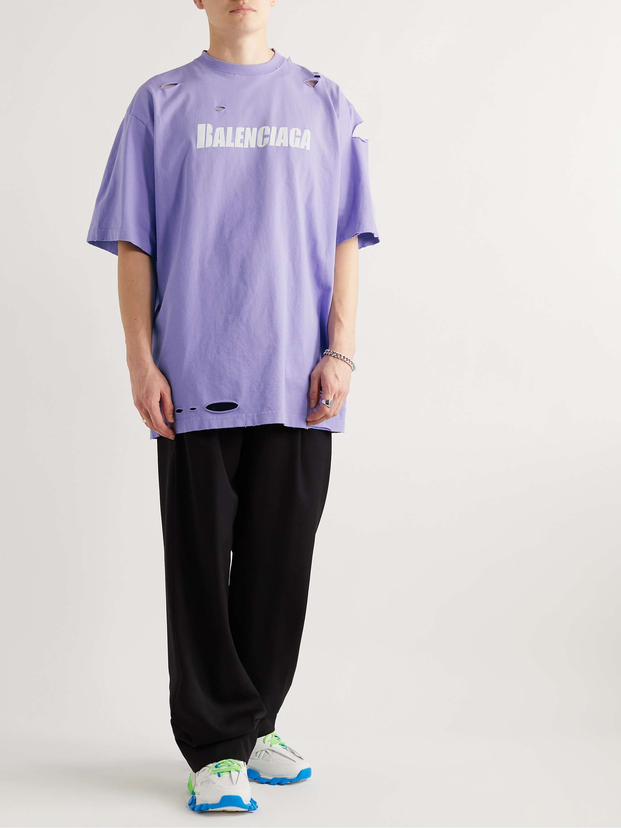 Balenciaga  BALENCIAGA LOGO PRINT TSHIRT  HBX  Globally Curated Fashion  and Lifestyle by Hypebeast