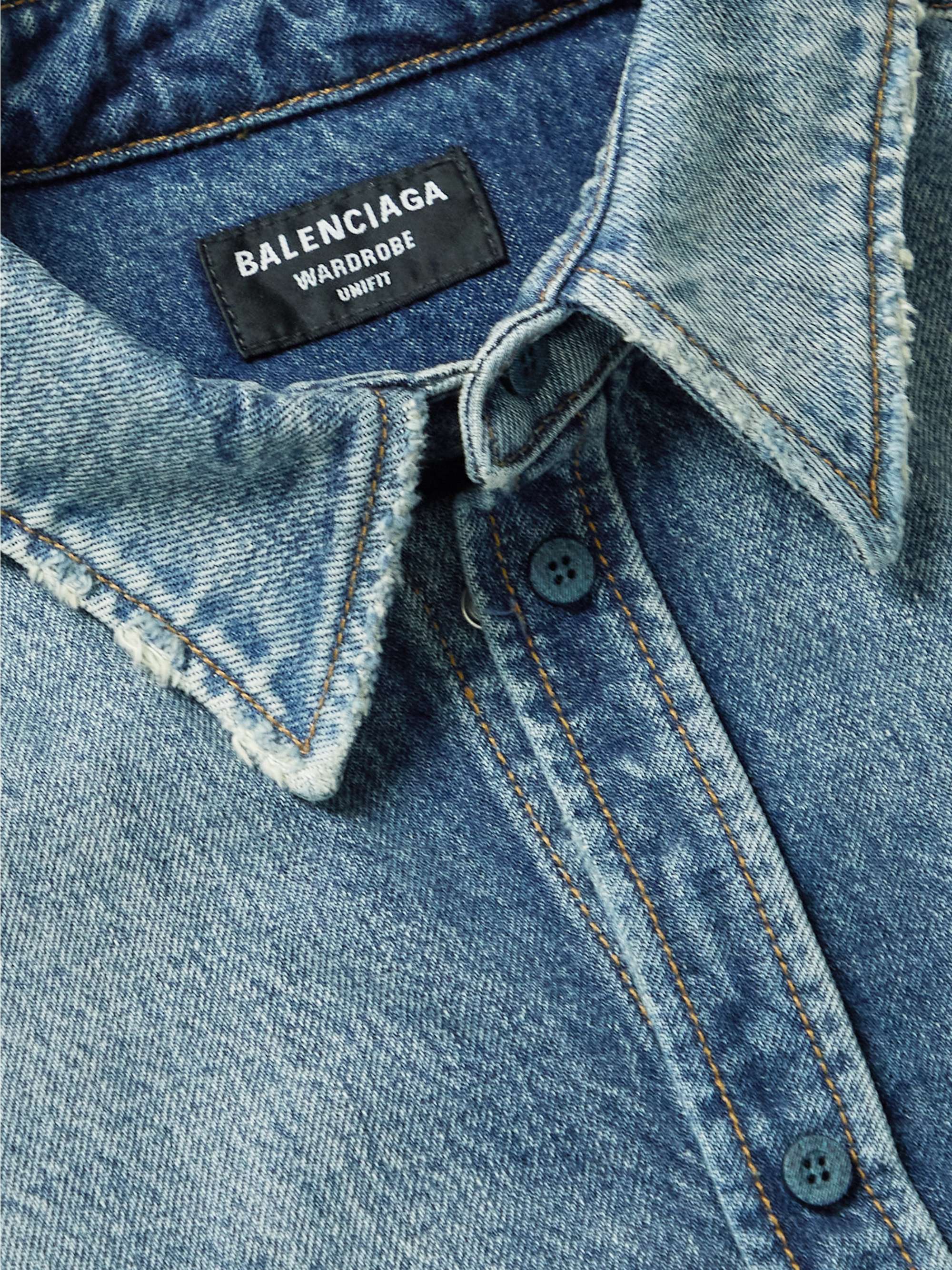 balenciaga denim shirt