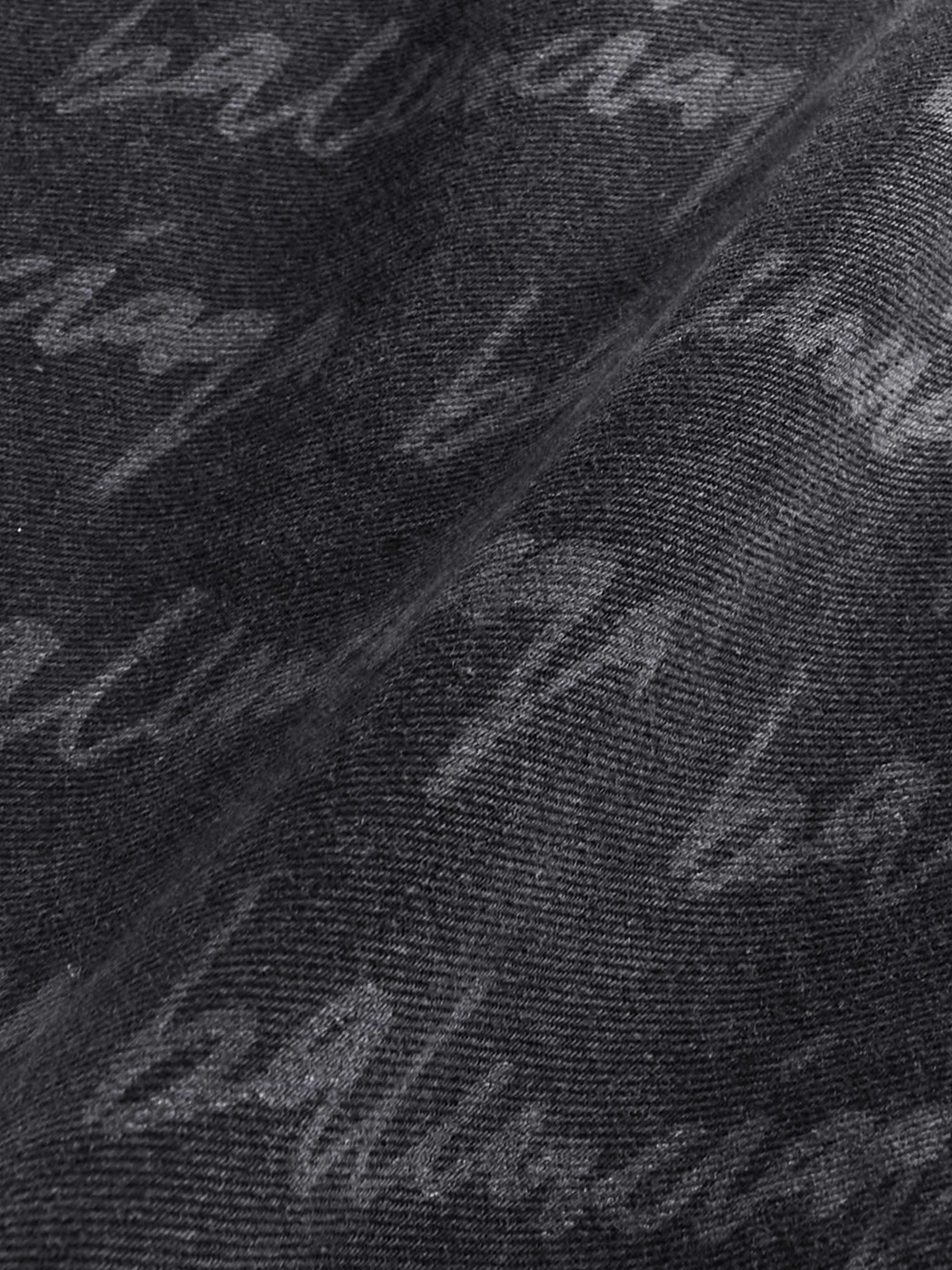 BALENCIAGA Oversized Logo-Print Denim Jacket