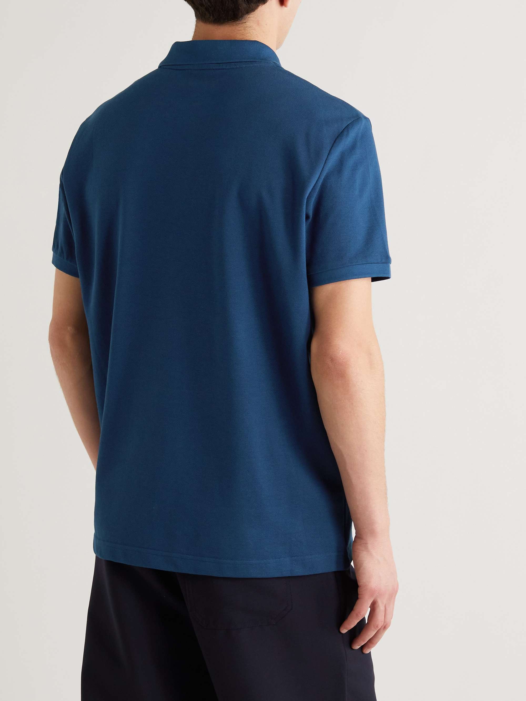 MONCLER Logo-Embroidered Cotton-Piqué Polo Shirt