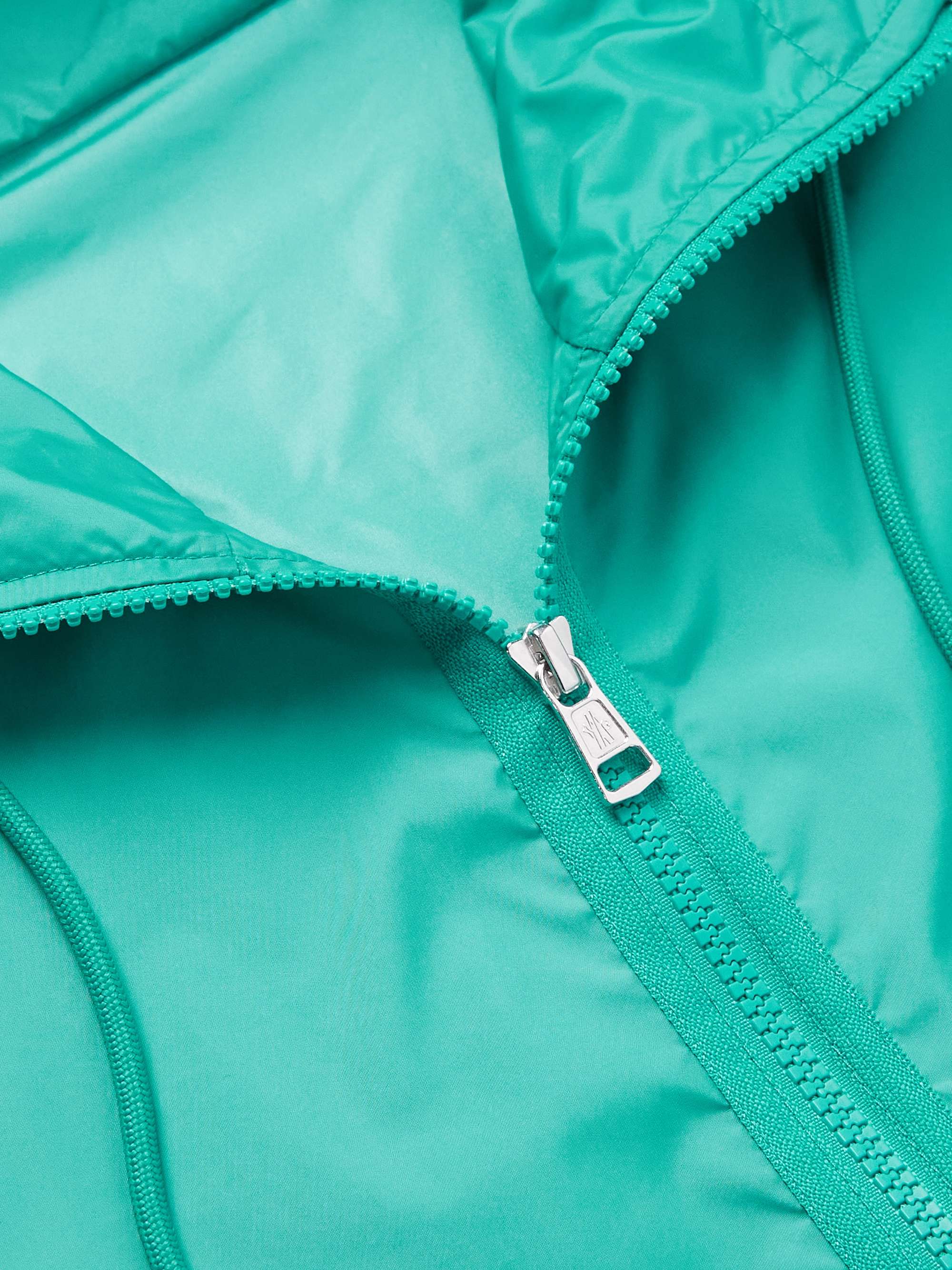 Green Hattab Logo-Appliquéd Shell Hooded Jacket | MONCLER