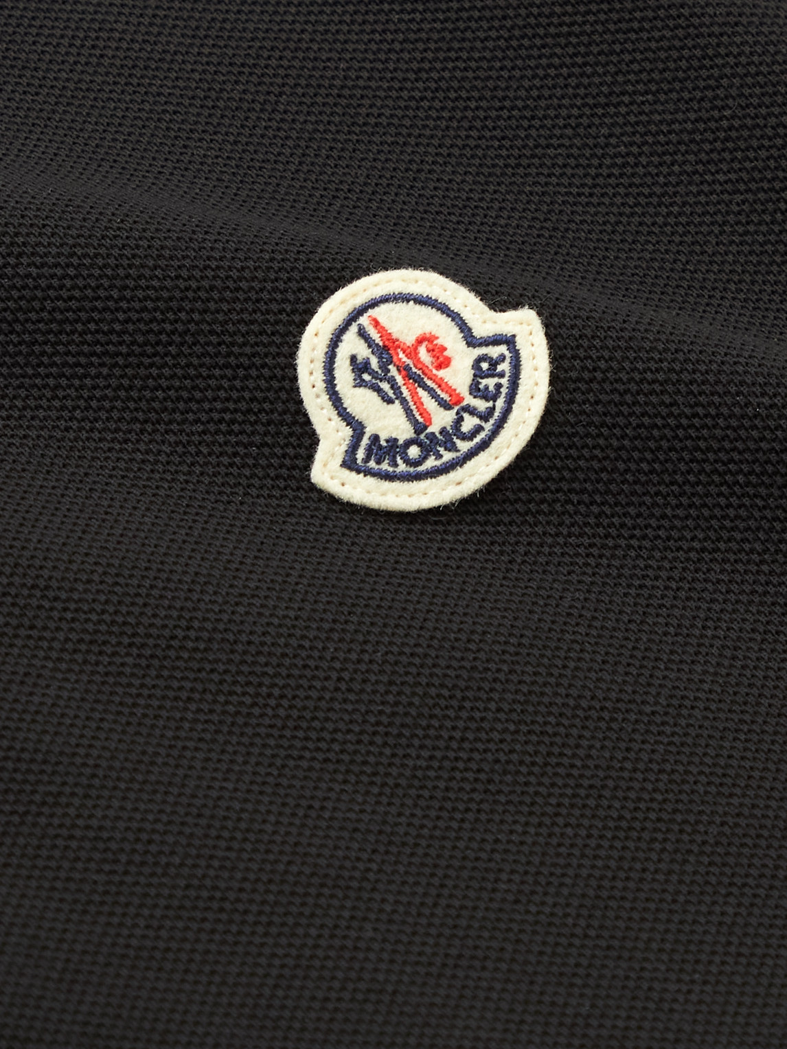 Logo-Appliquéd Striped Cotton-Piqué Polo Shirt