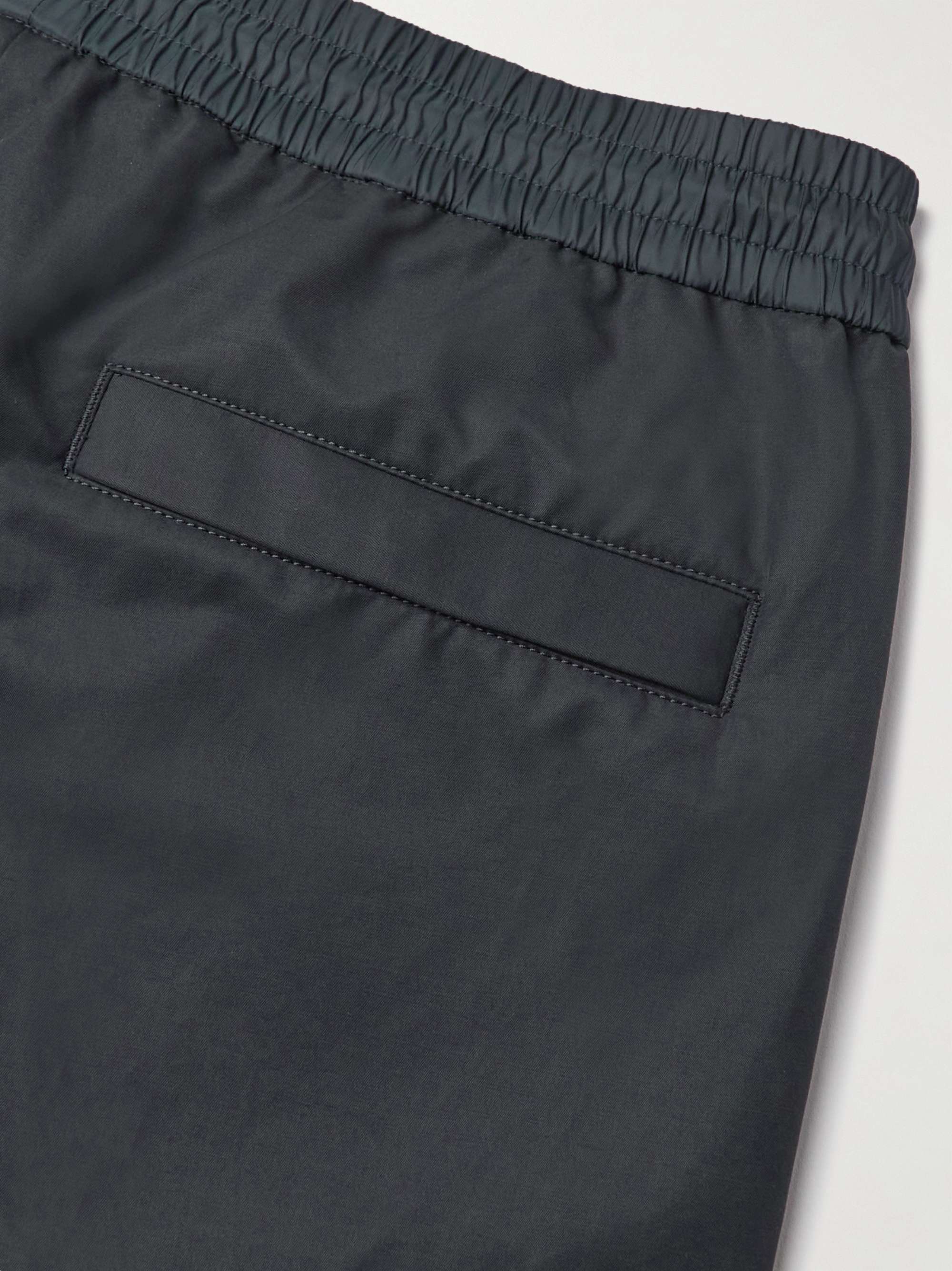 MONCLER Straight-Leg Logo-Print Cotton-Blend Shell Track Pants