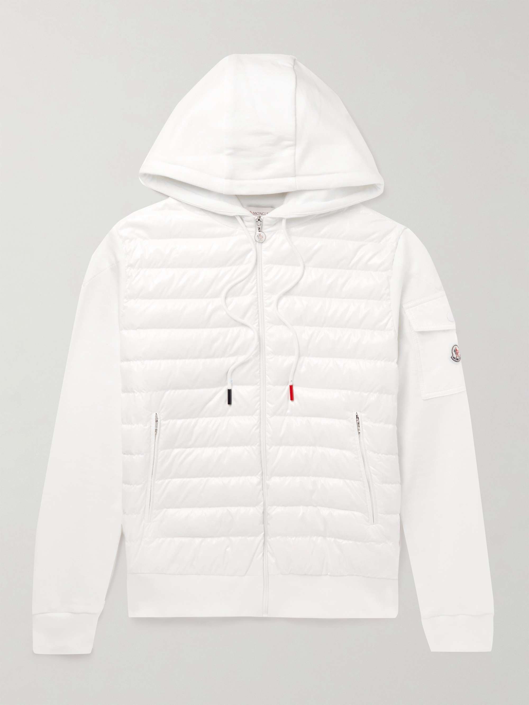 MONCLER Quilted Nylon-Panelled Cotton-Jersey Hooded Down Jacket for Men |  MR PORTER