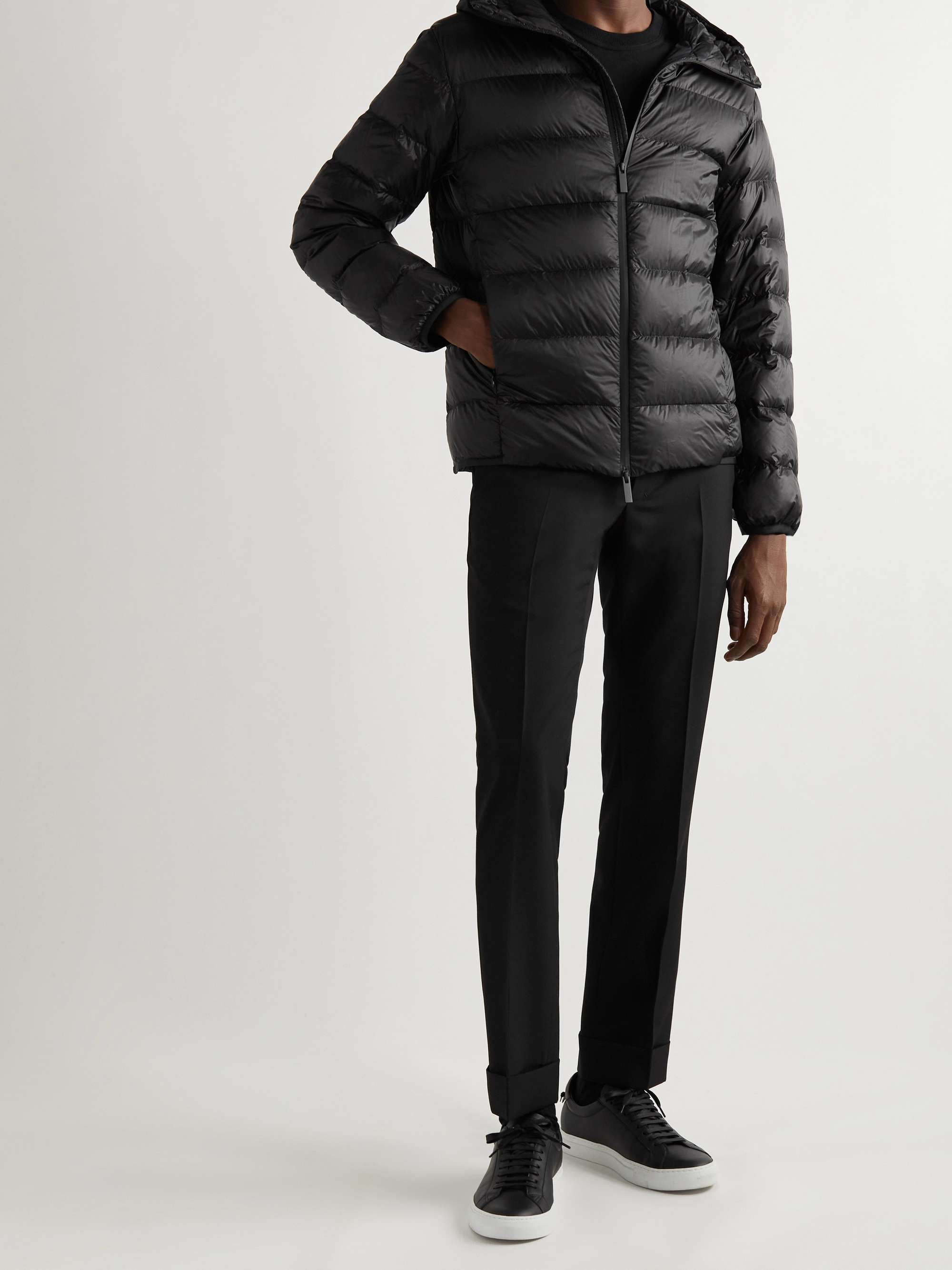 MONCLER Provins Slim-Fit Quilted Shell Hooded Down Jacket