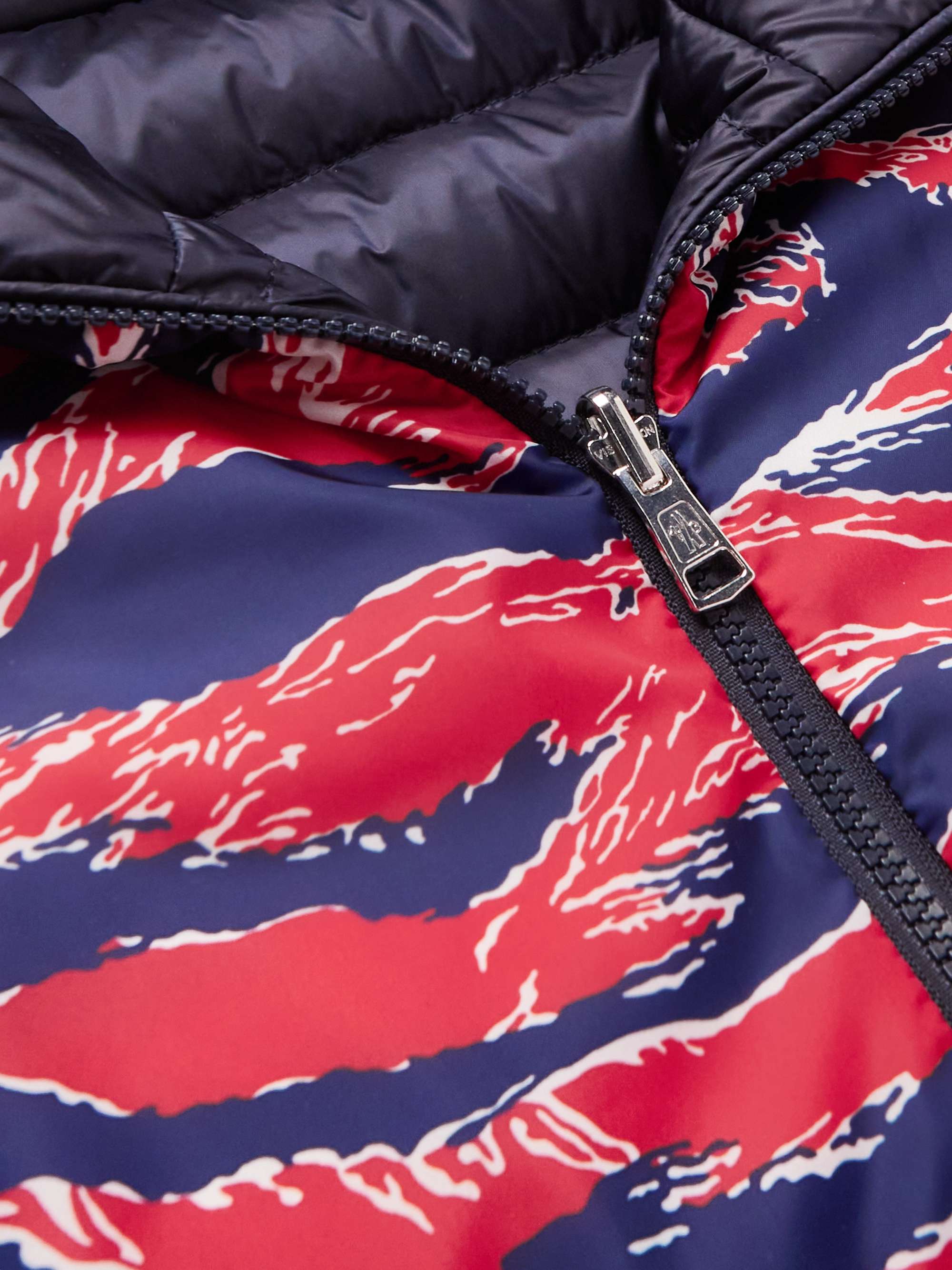 MONCLER Bressay Reversible Printed Shell Hooded Down Jacket