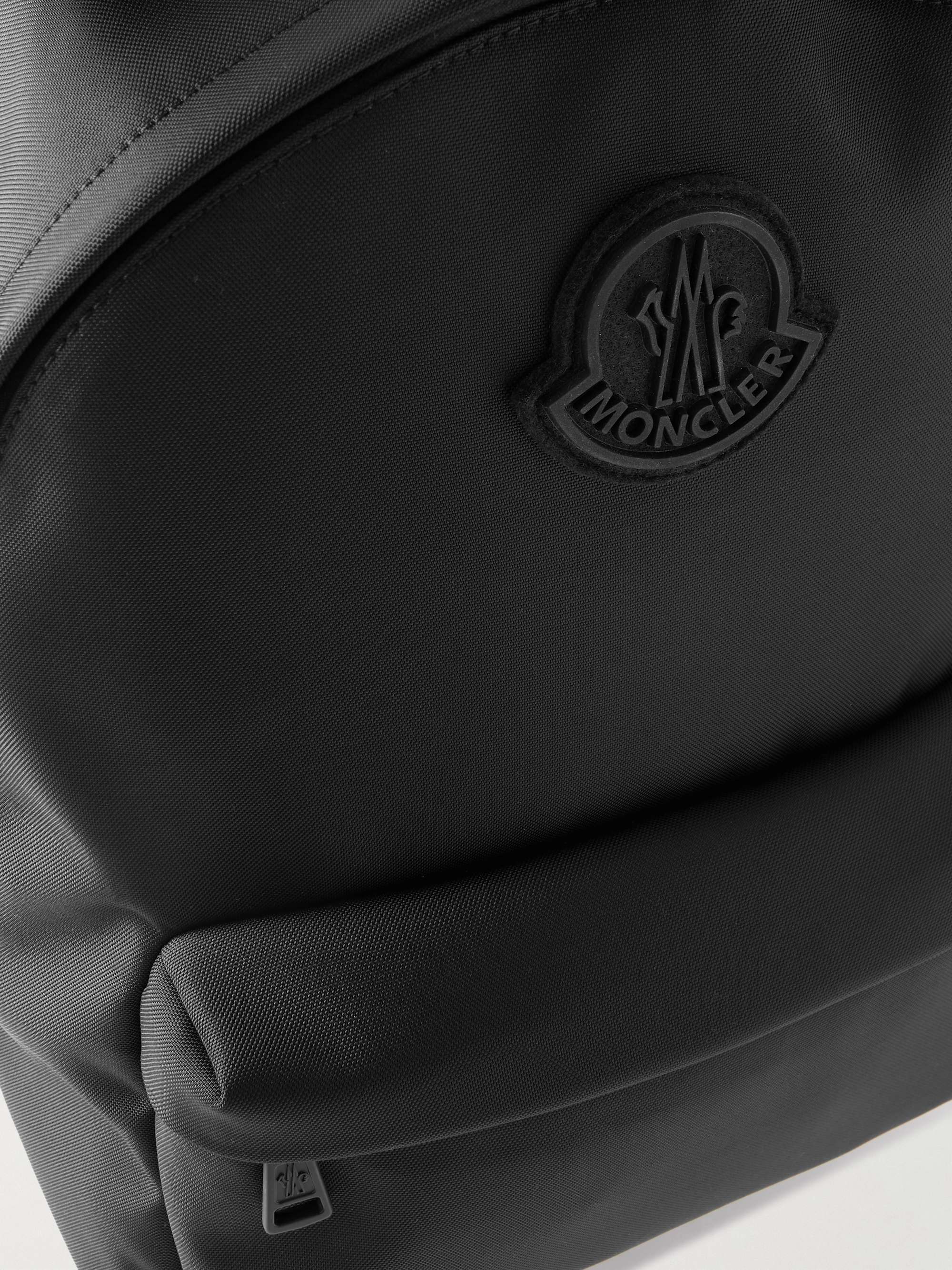 MONCLER Pierrick Logo-Appliquéd Leather-Trimmed Nylon Backpack
