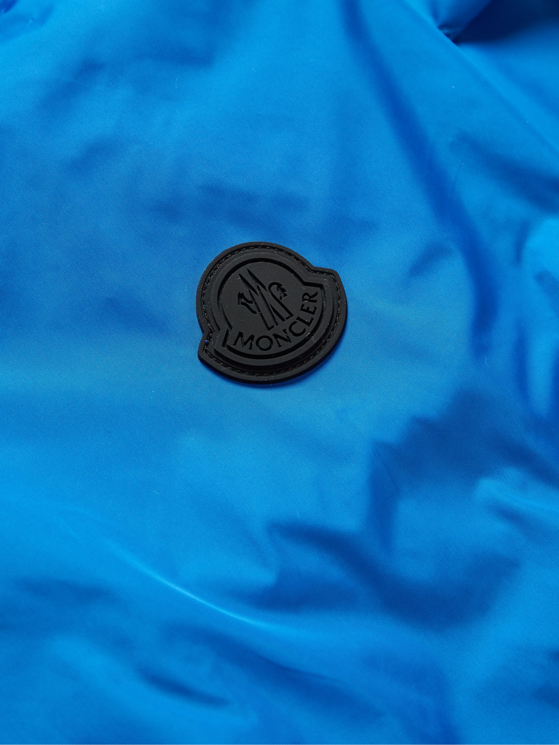 Shop Moncler Junichi Logo-appliquéd Shell Hooded Jacket In Blue