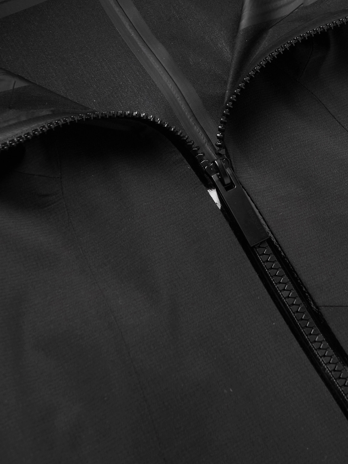Moncler Sattouf Logo-print Shell Hooded Jacket In Black