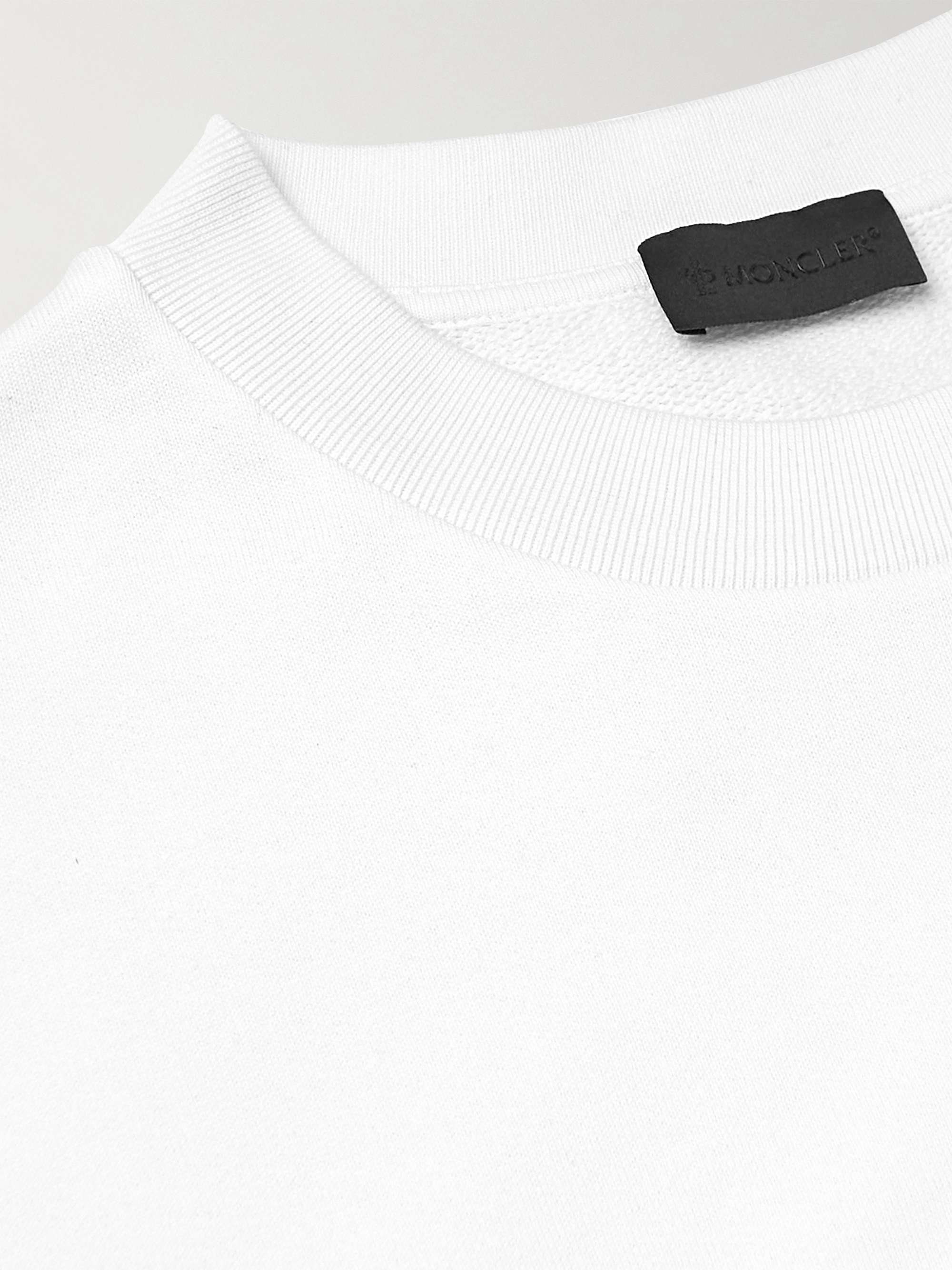 MONCLER Logo-Appliquéd Cotton-Jersey Sweatshirt for Men | MR PORTER