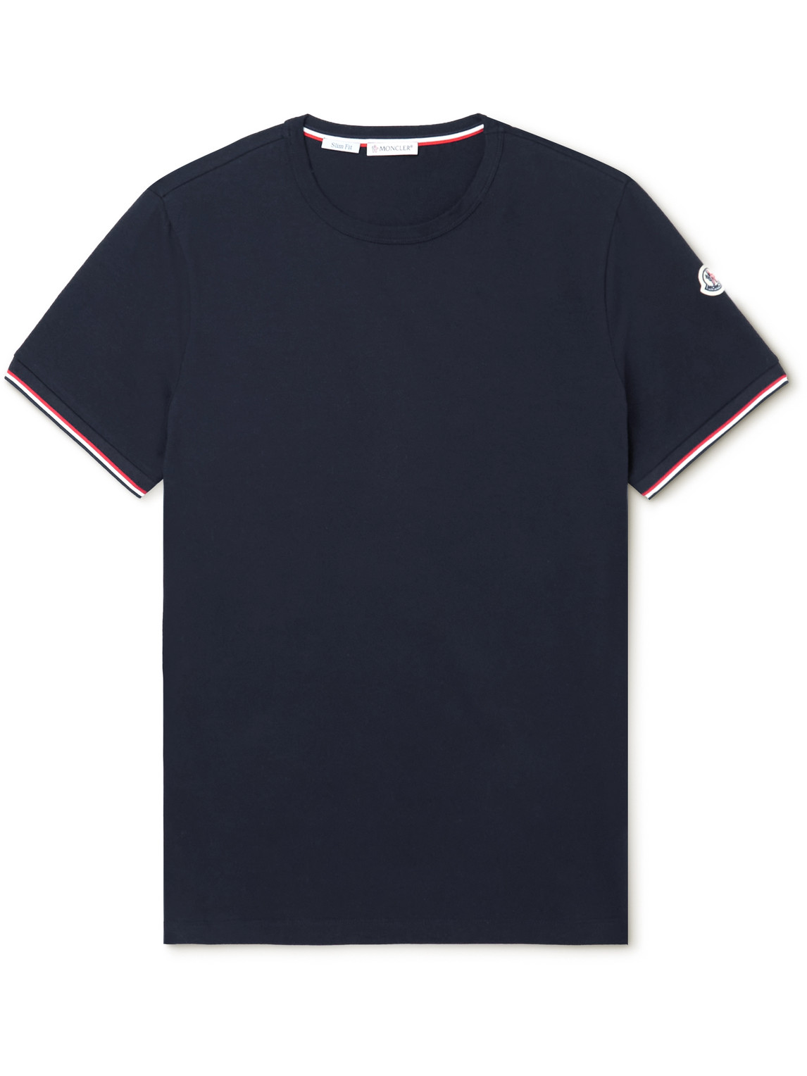 Moncler - Stretch-Cotton Jersey T-Shirt - Men - Blue - S