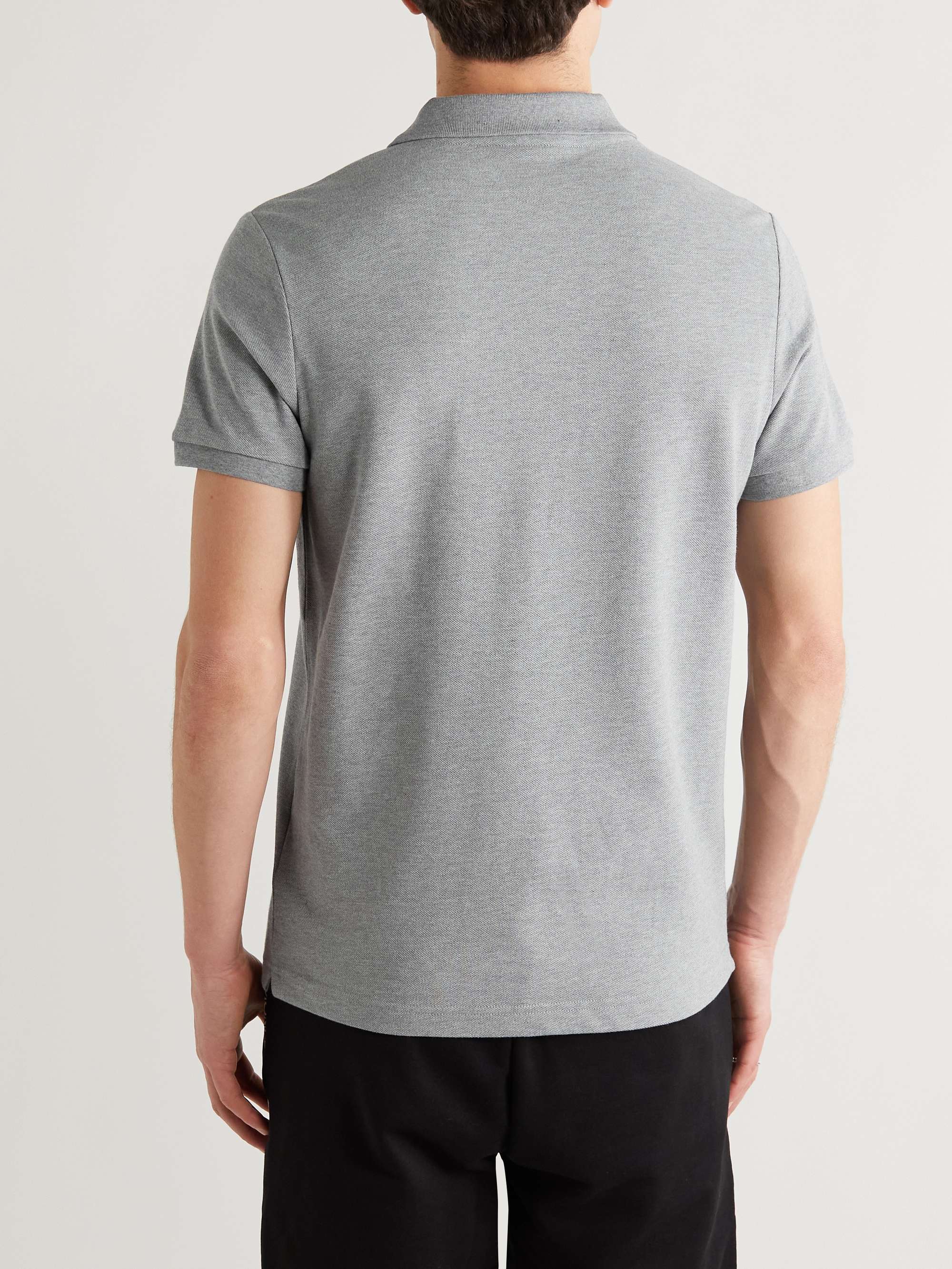 MONCLER Logo-Appliquéd Cotton-Piqué Polo Shirt