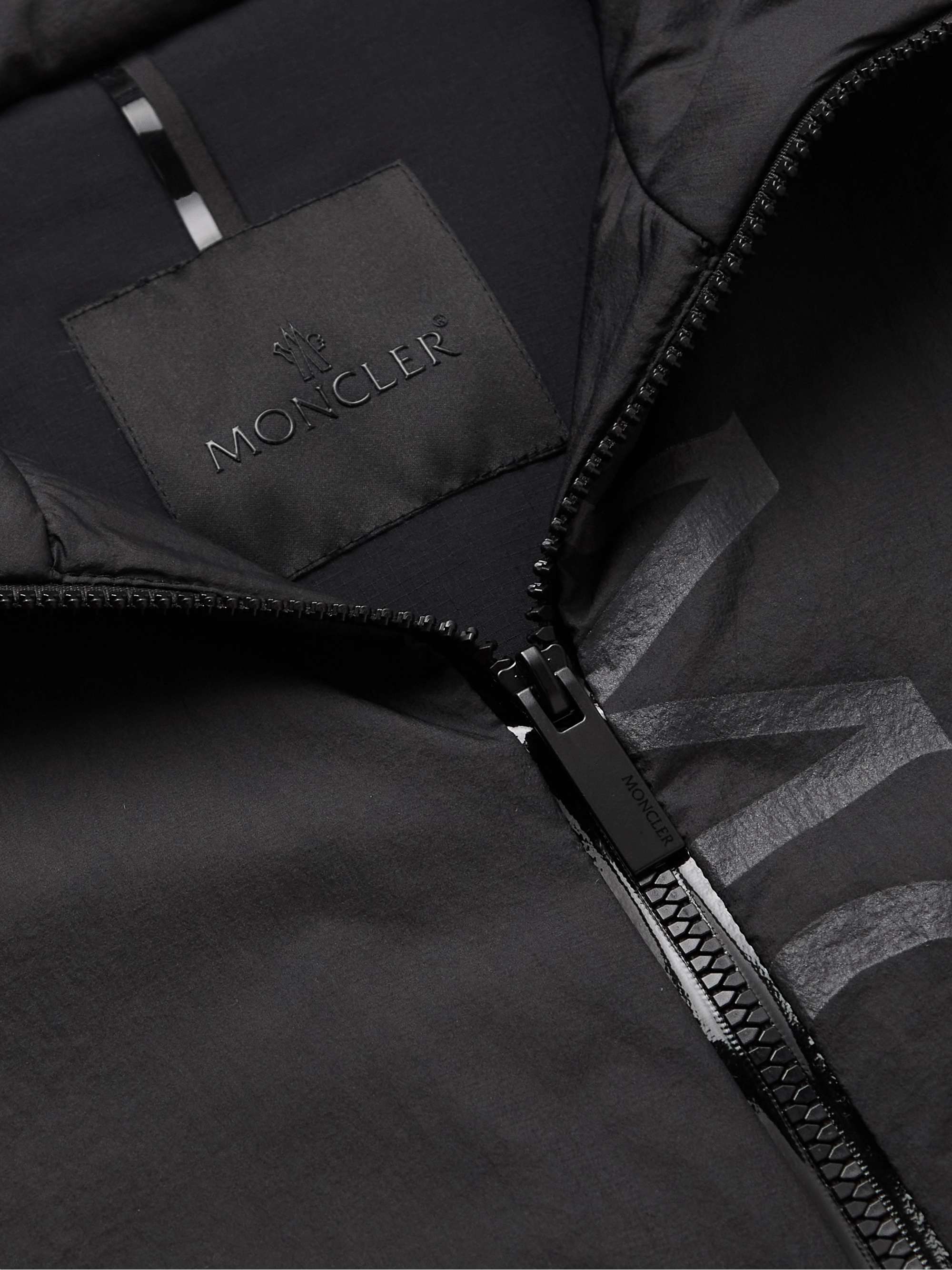 MONCLER Ichiro Logo-Print Padded Nylon-Ripstop Hooded Jacket