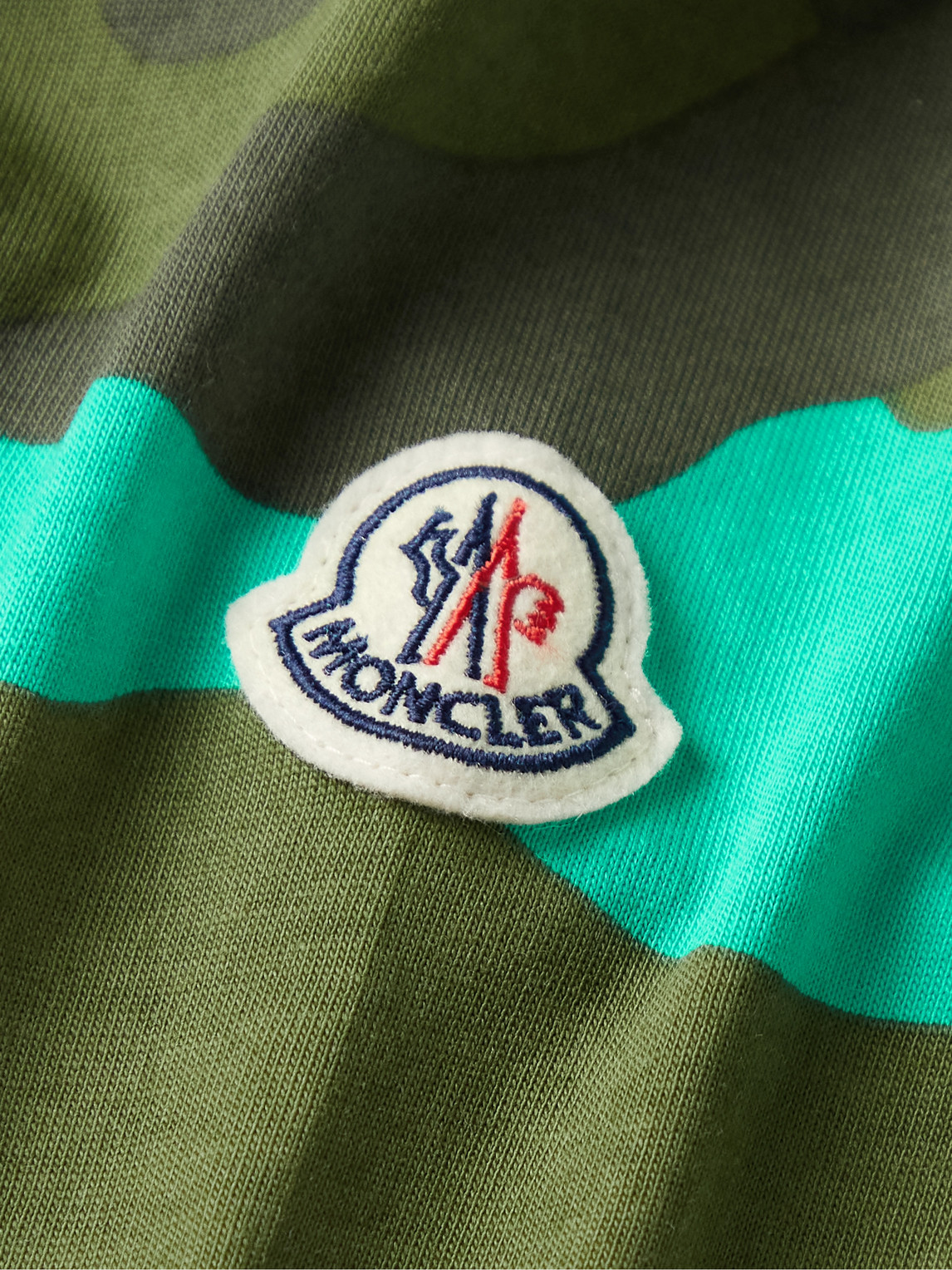 MONCLER CAMOUFLAGE-PRINT COTTON-JERSEY T-SHIRT