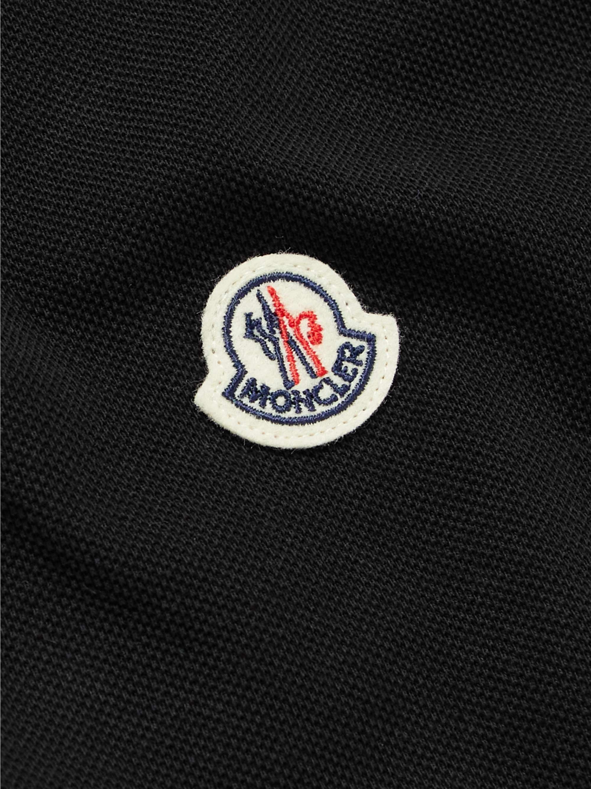 MONCLER Logo-Appliquéd Cotton-Piqué Polo Shirt