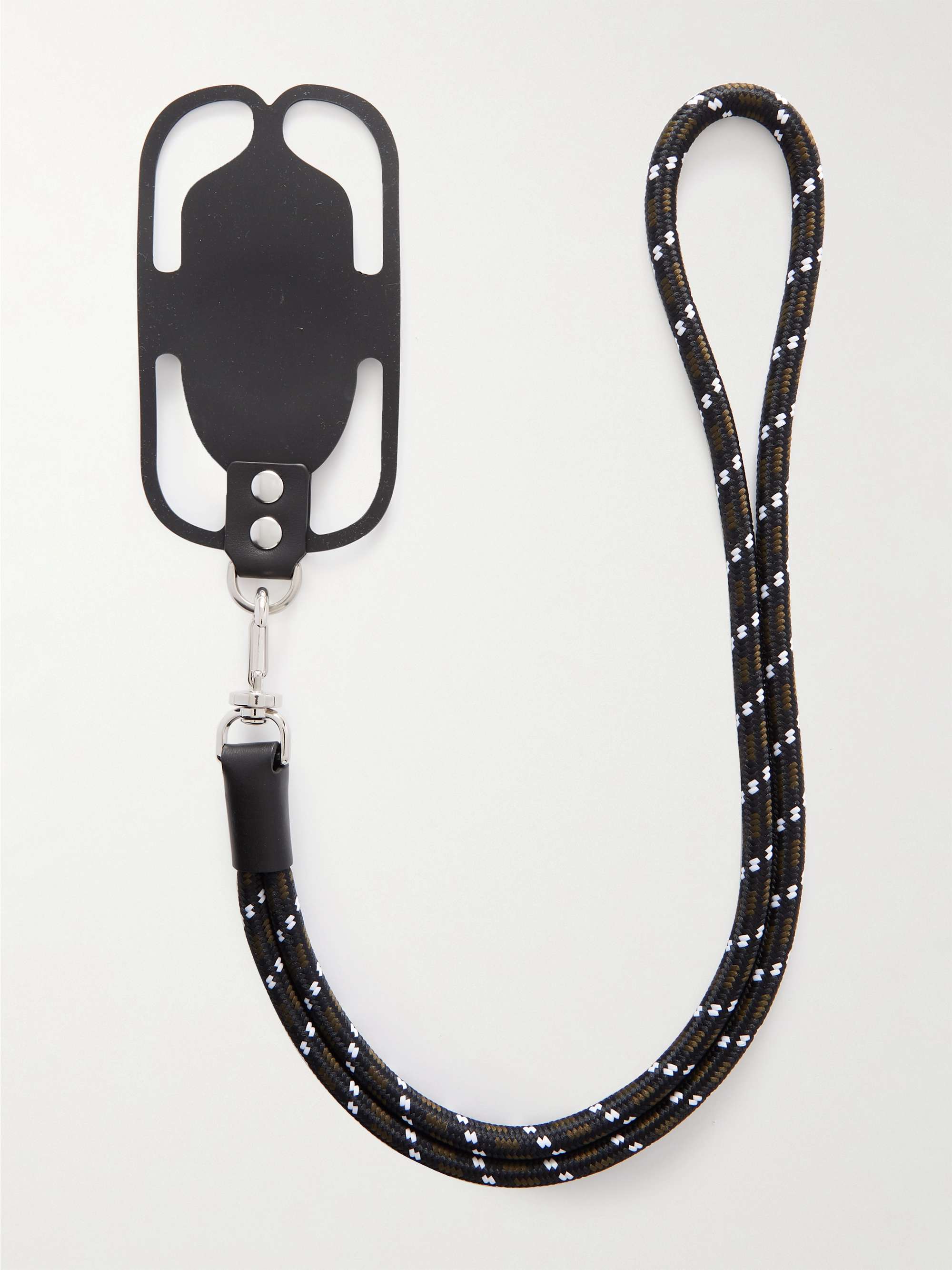 MONCLER Logo-Appliquéd PVC iPhone 13 Case with Lanyard