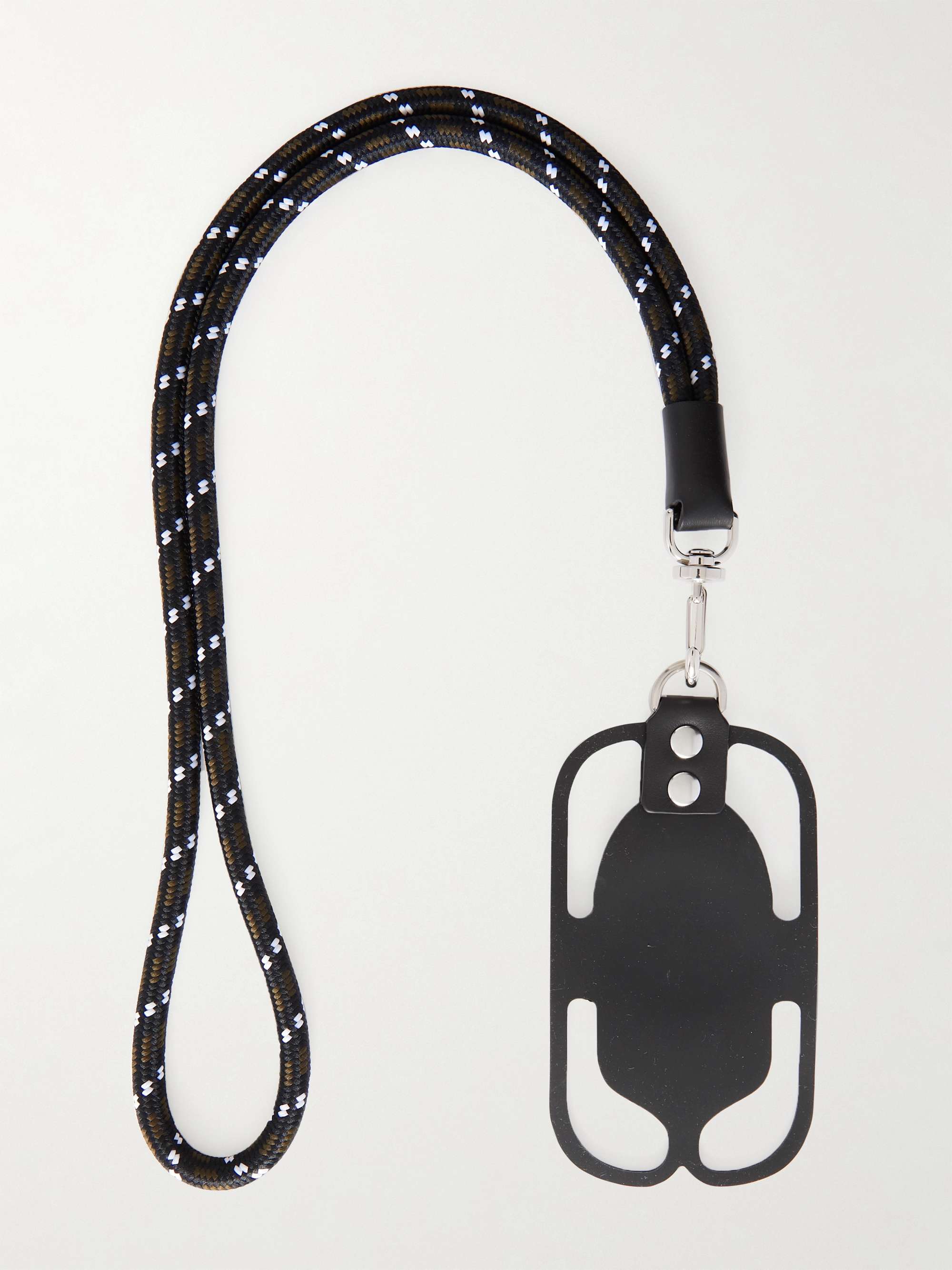 MONCLER Logo-Appliquéd PVC iPhone 13 Case with Lanyard for Men