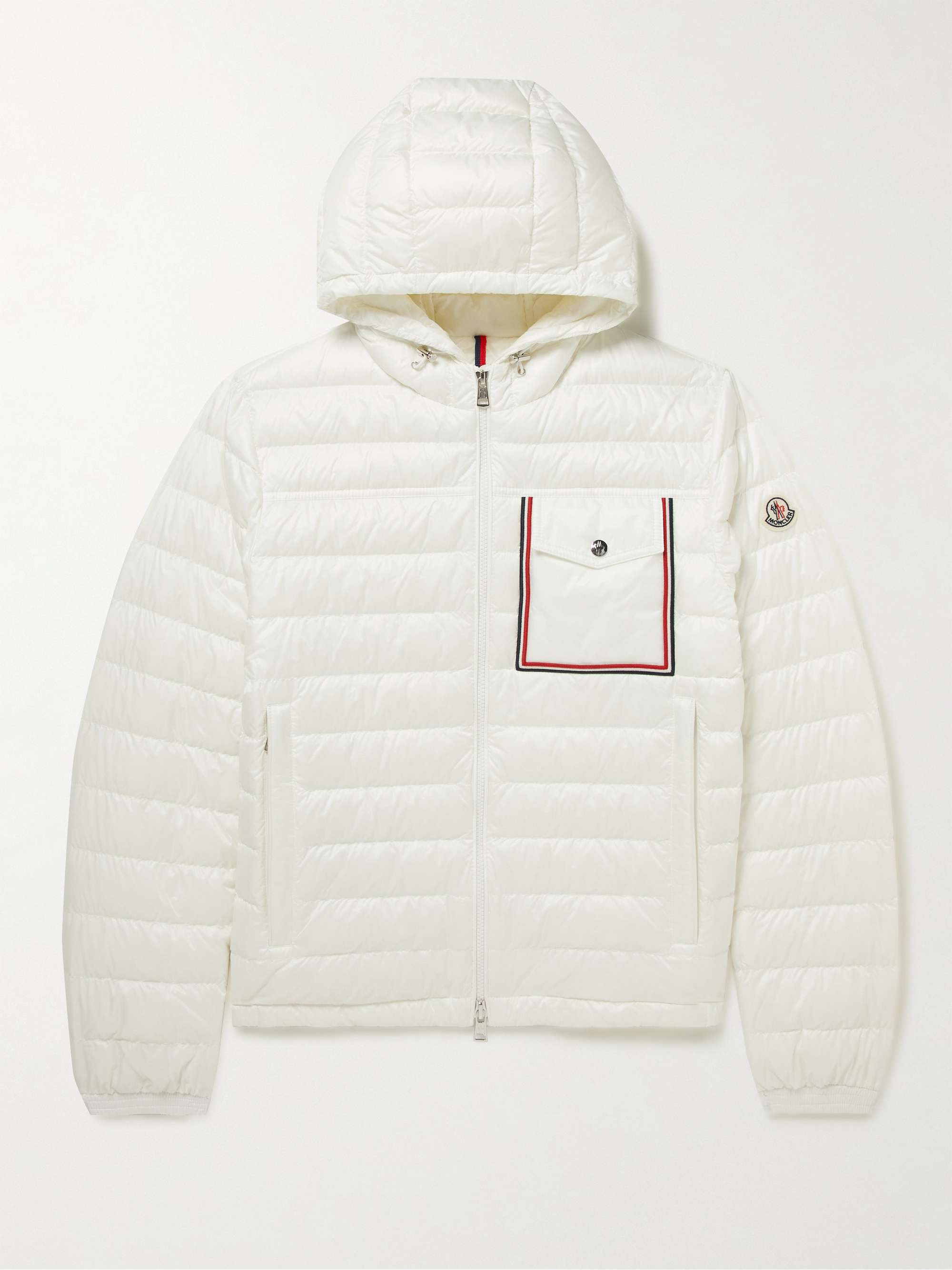 Garnet cropped quilted cotton-shell down jacket