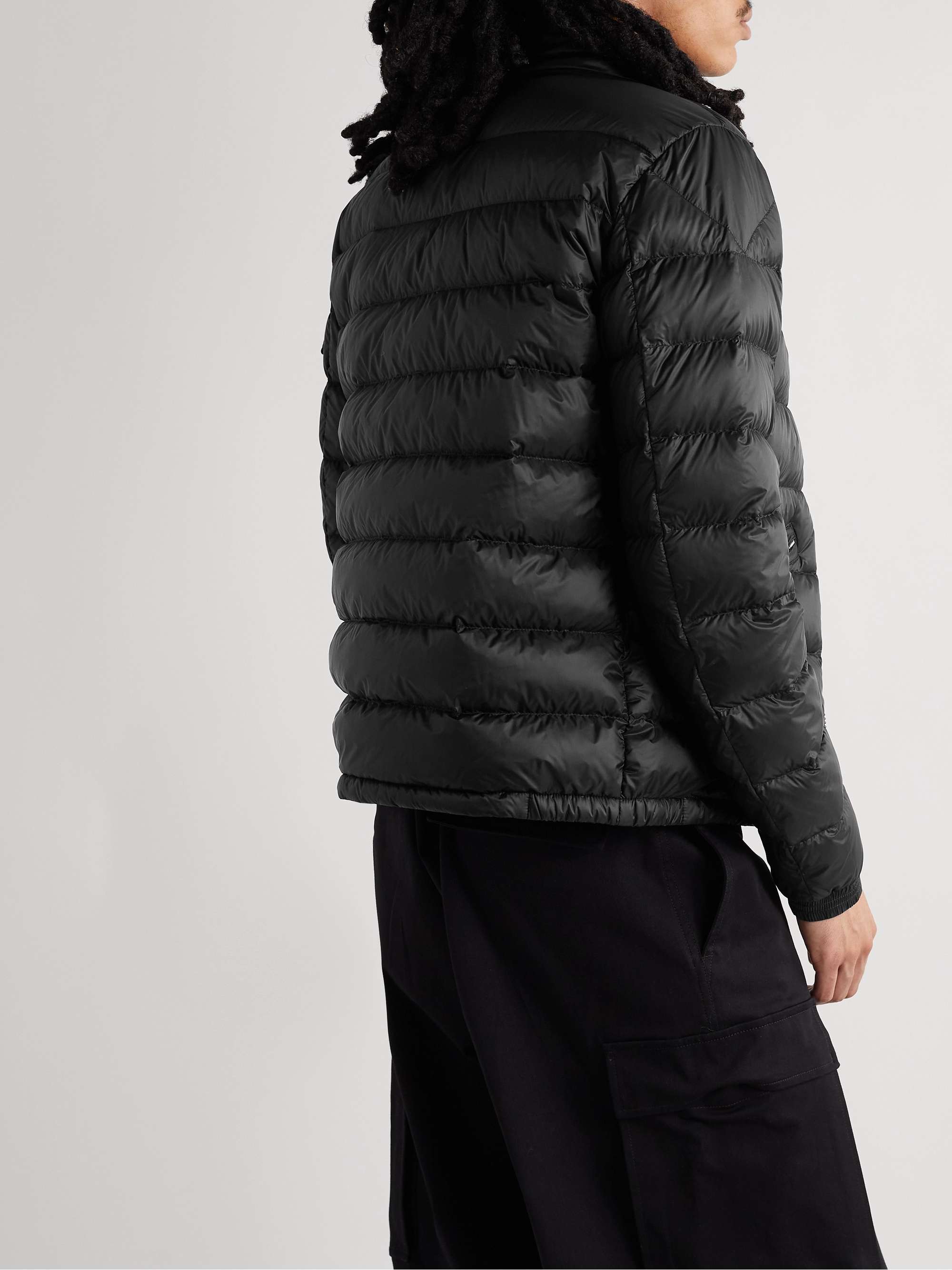 MONCLER Agay Slim-Fit Logo-Appliquéd Quilted Nylon Down Jacket