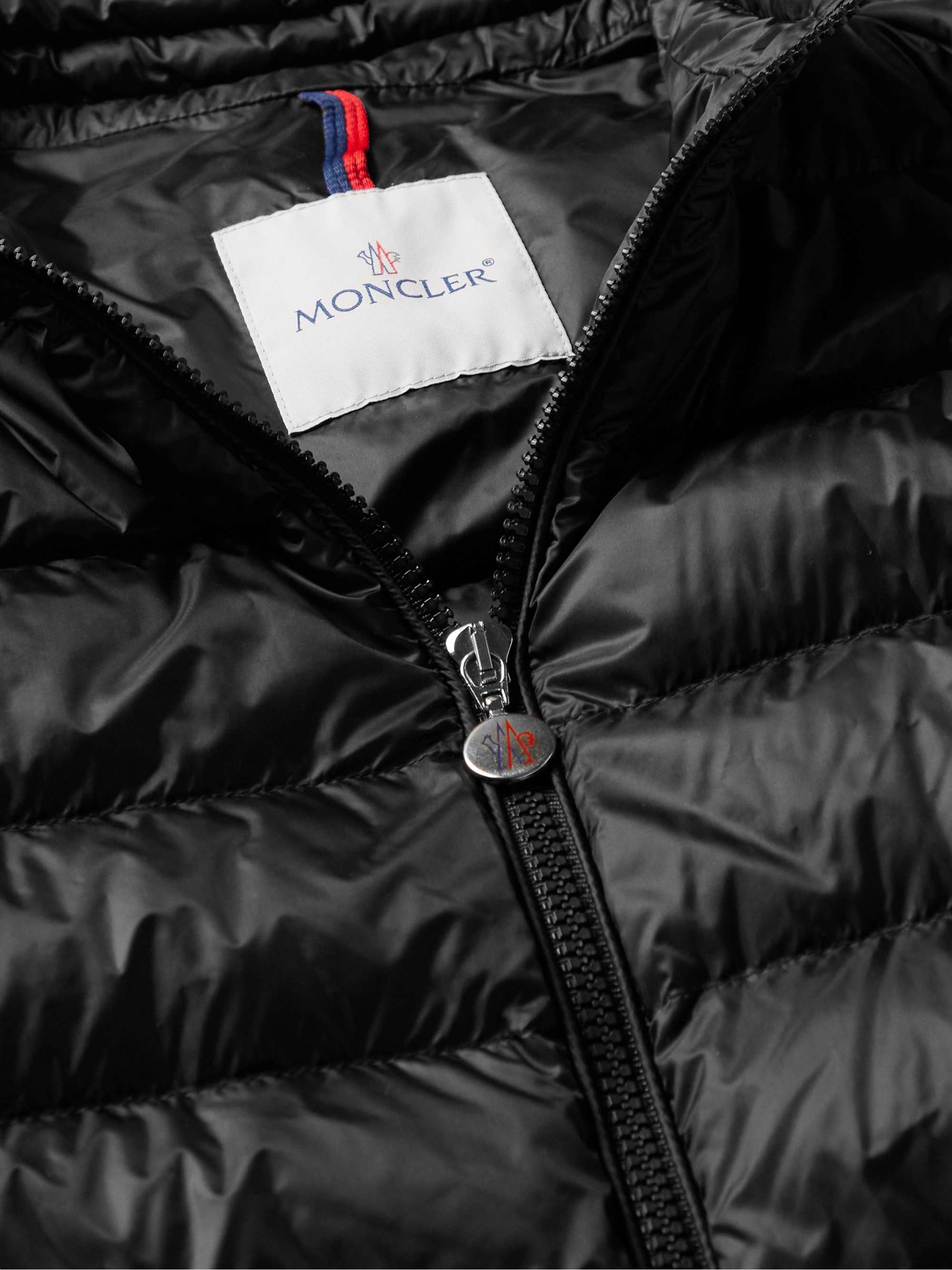MONCLER Agay Slim-Fit Logo-Appliquéd Quilted Nylon Down Jacket