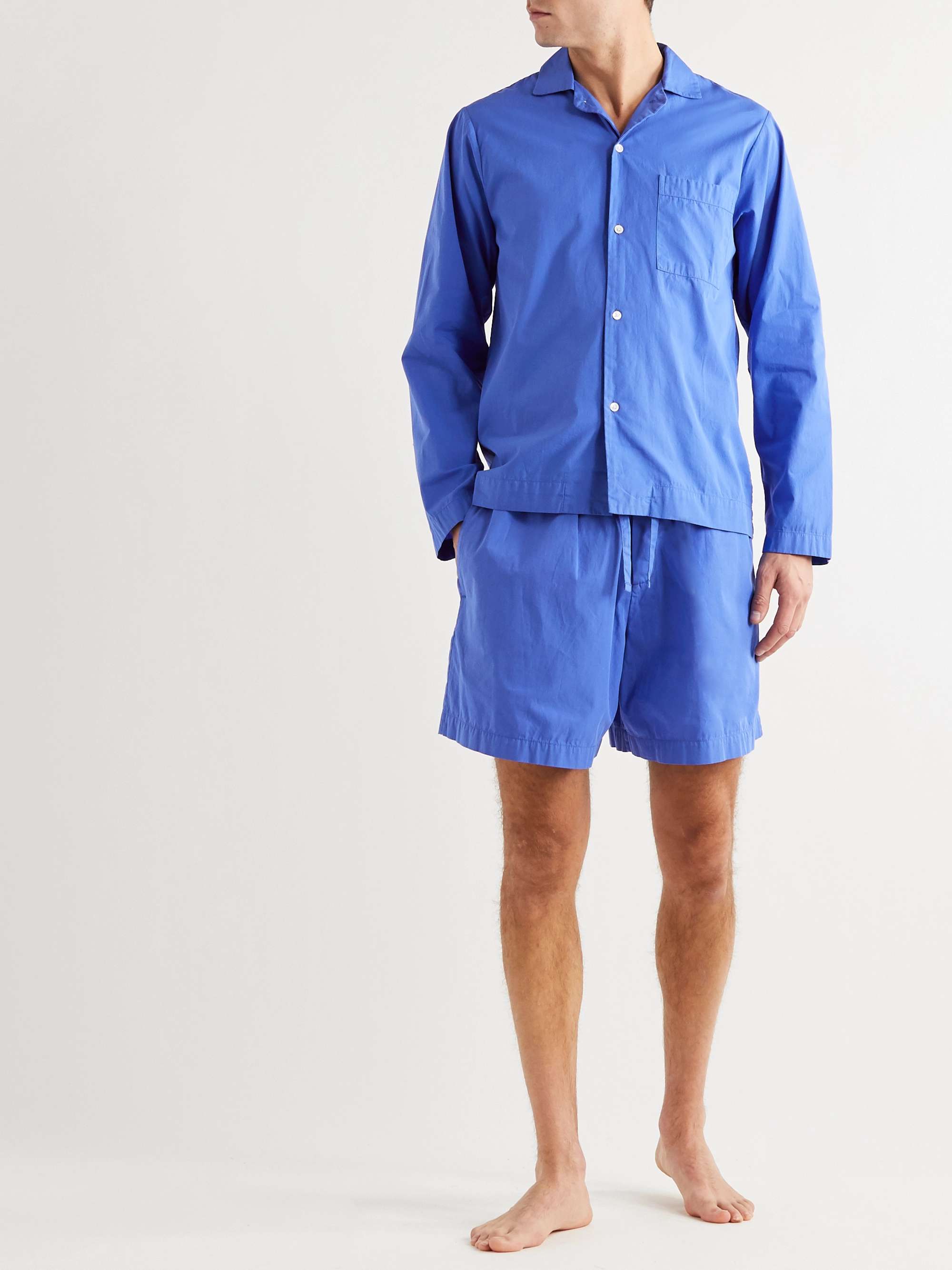 TEKLA Organic Cotton-Poplin Pyjama Shorts for Men | MR PORTER