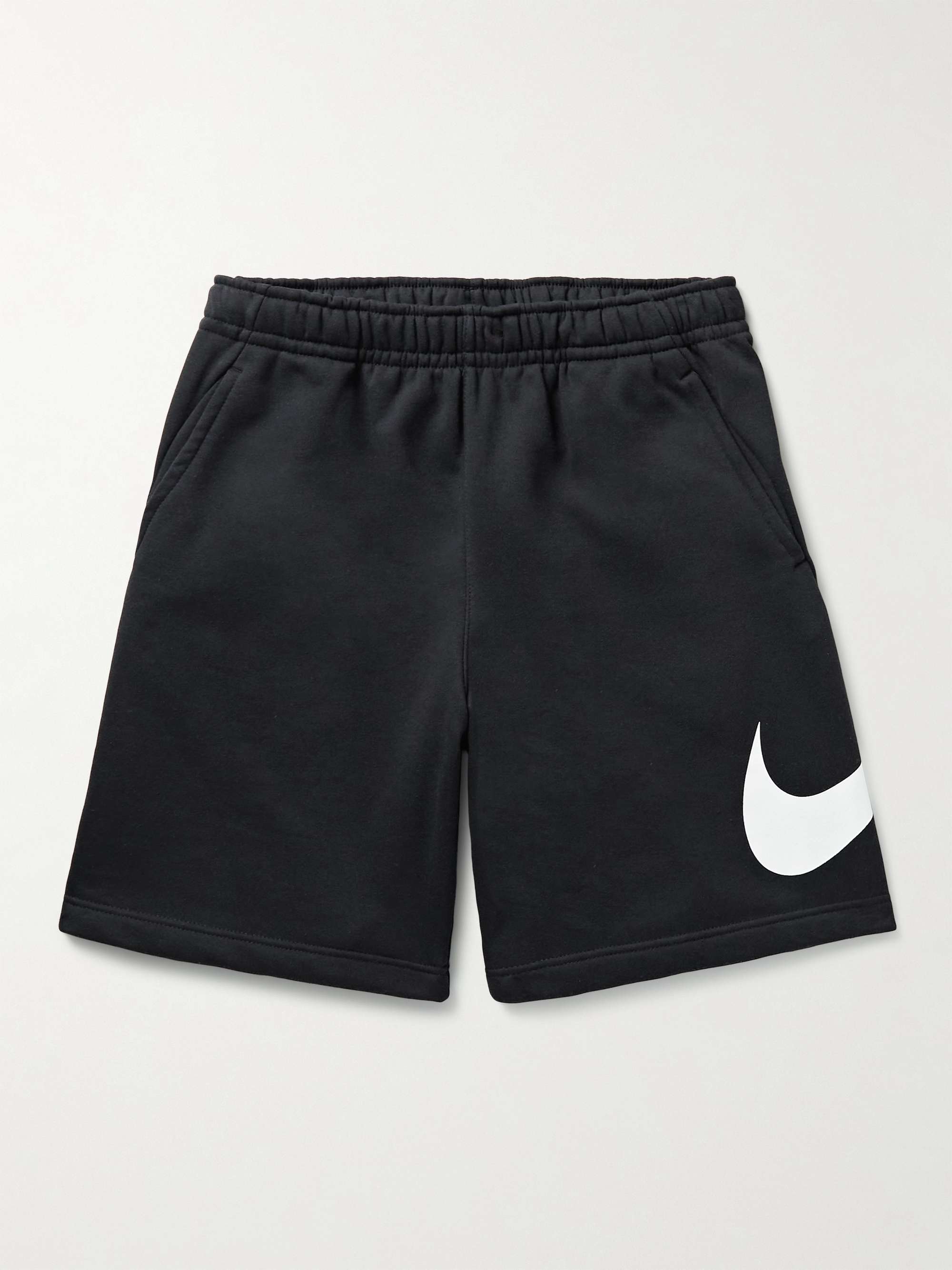 NIKE Sportswear Club Wide-Leg Cotton-Blend Jersey Cargo Shorts for