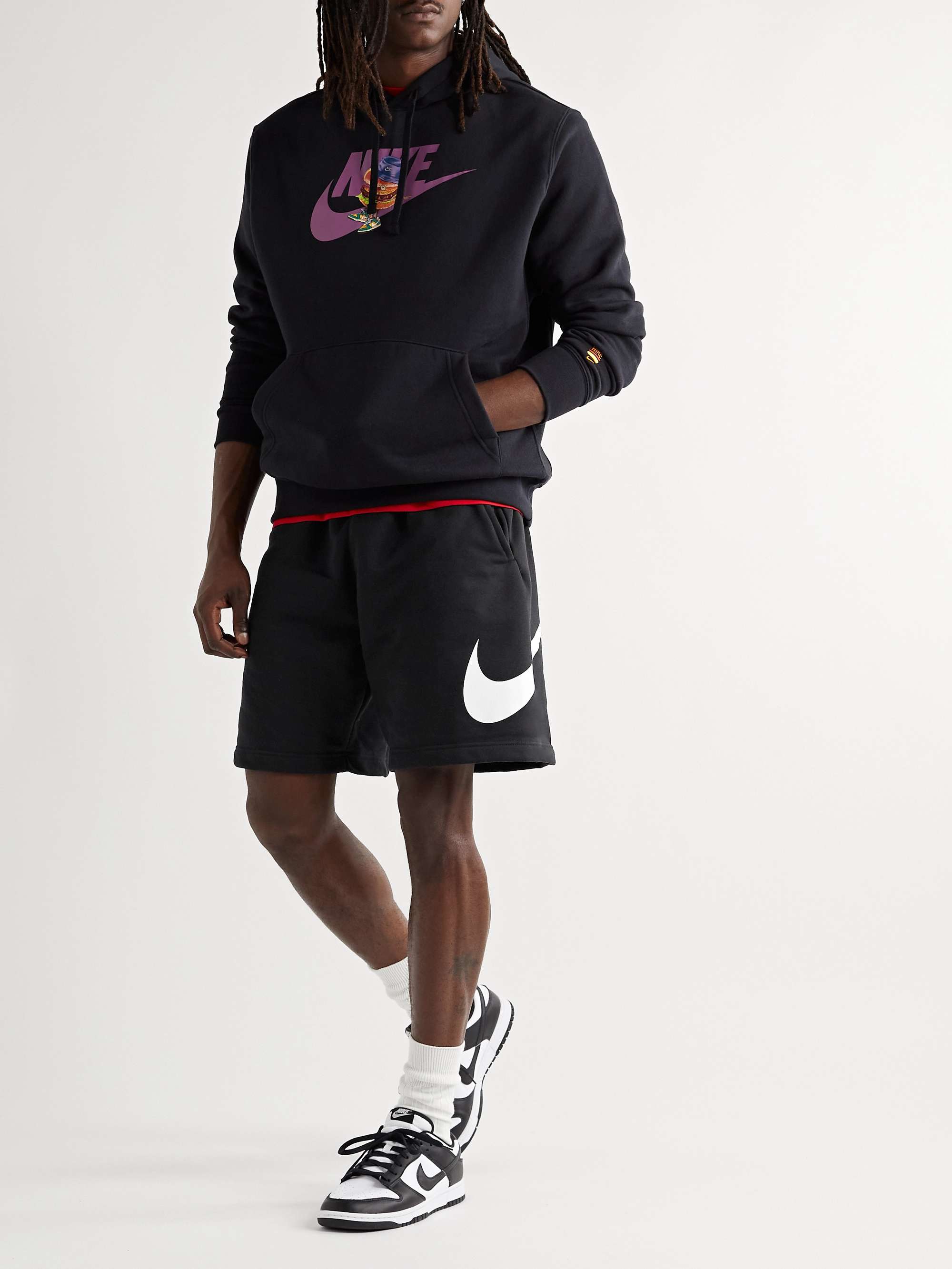 Straight-Leg for Men Jersey Logo-Print PORTER | MR Shorts Sportswear Club NIKE Cotton-Blend