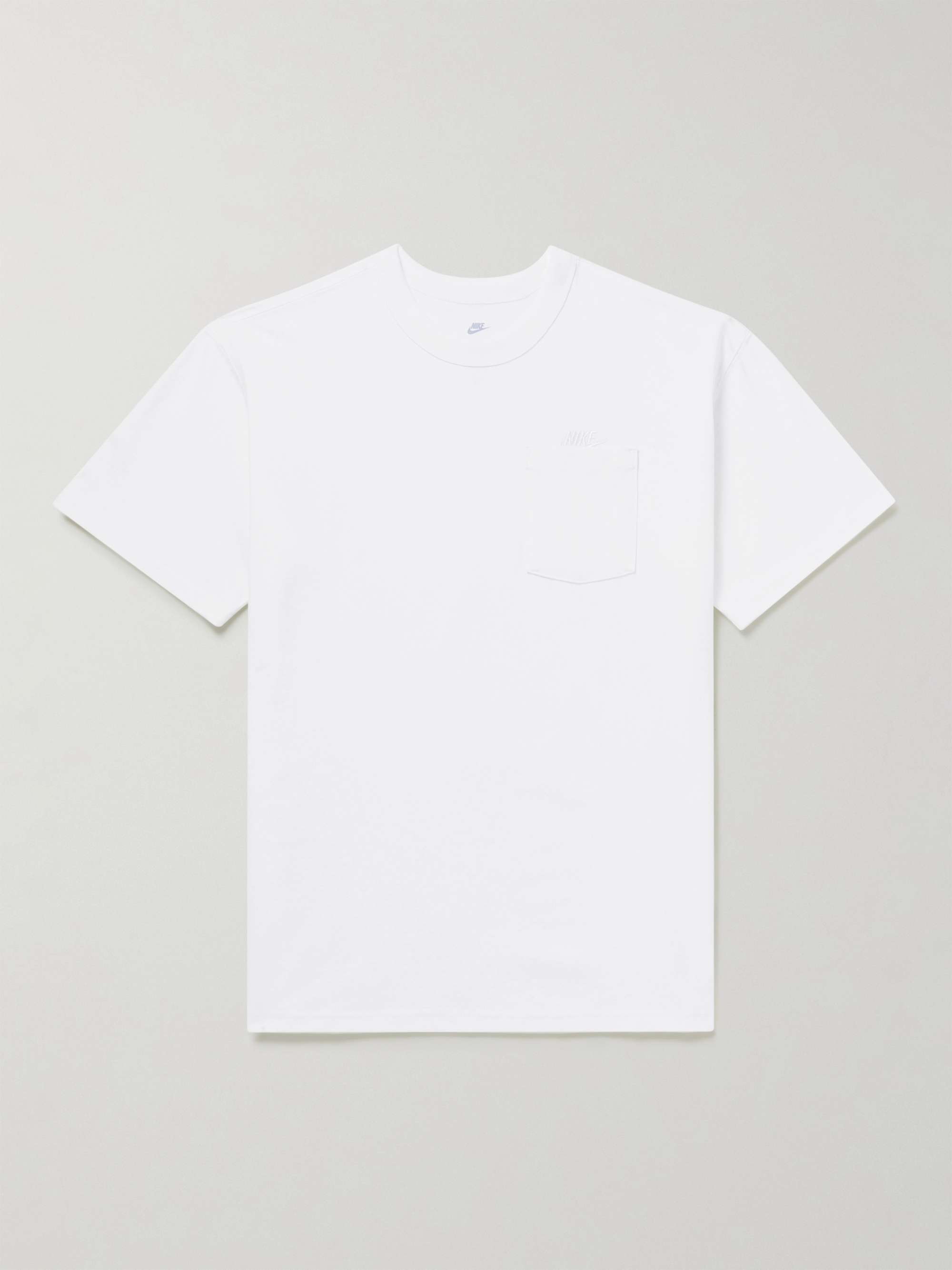 T-Shirt for PORTER Sportswear Cotton-Jersey MR NIKE Men Club Logo-Embroidered |