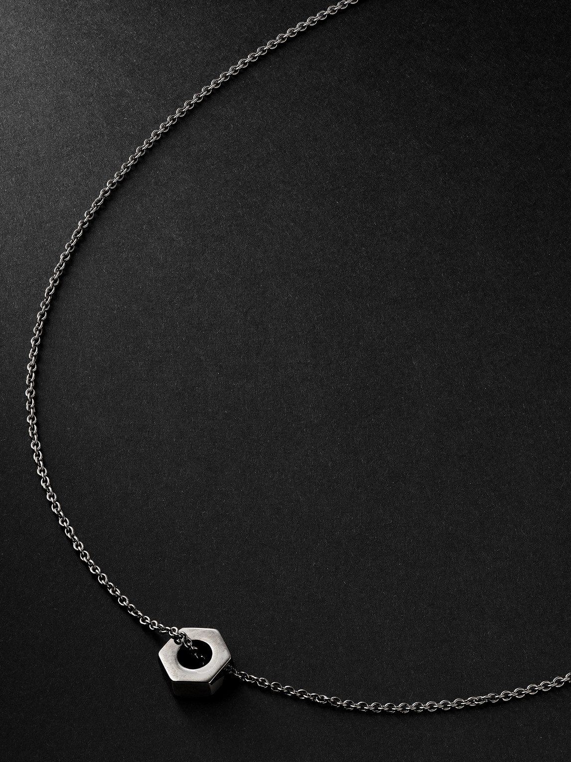 Eéra Mini Dado Blackened Silver Necklace