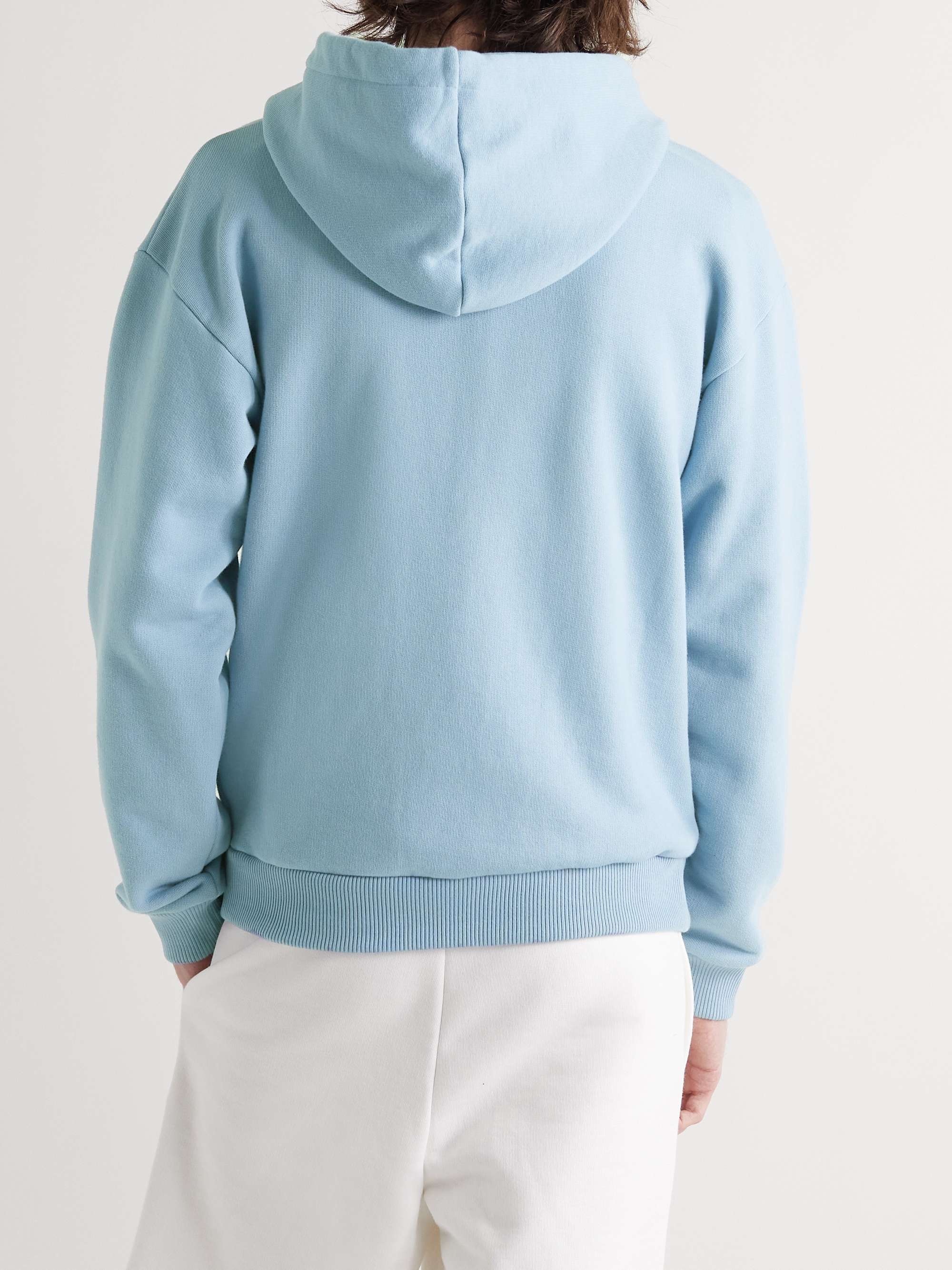 CELINE HOMME Logo-Print Cotton-Jersey Hoodie