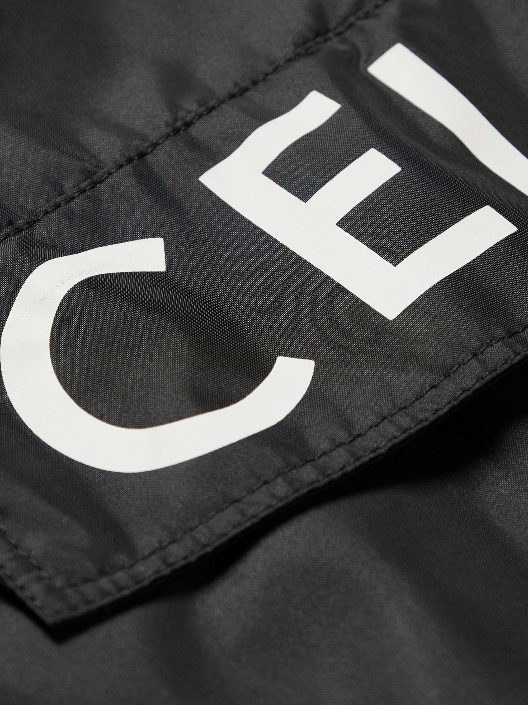 CELINE HOMME Logo-Print Shell Half-Zip Jacket